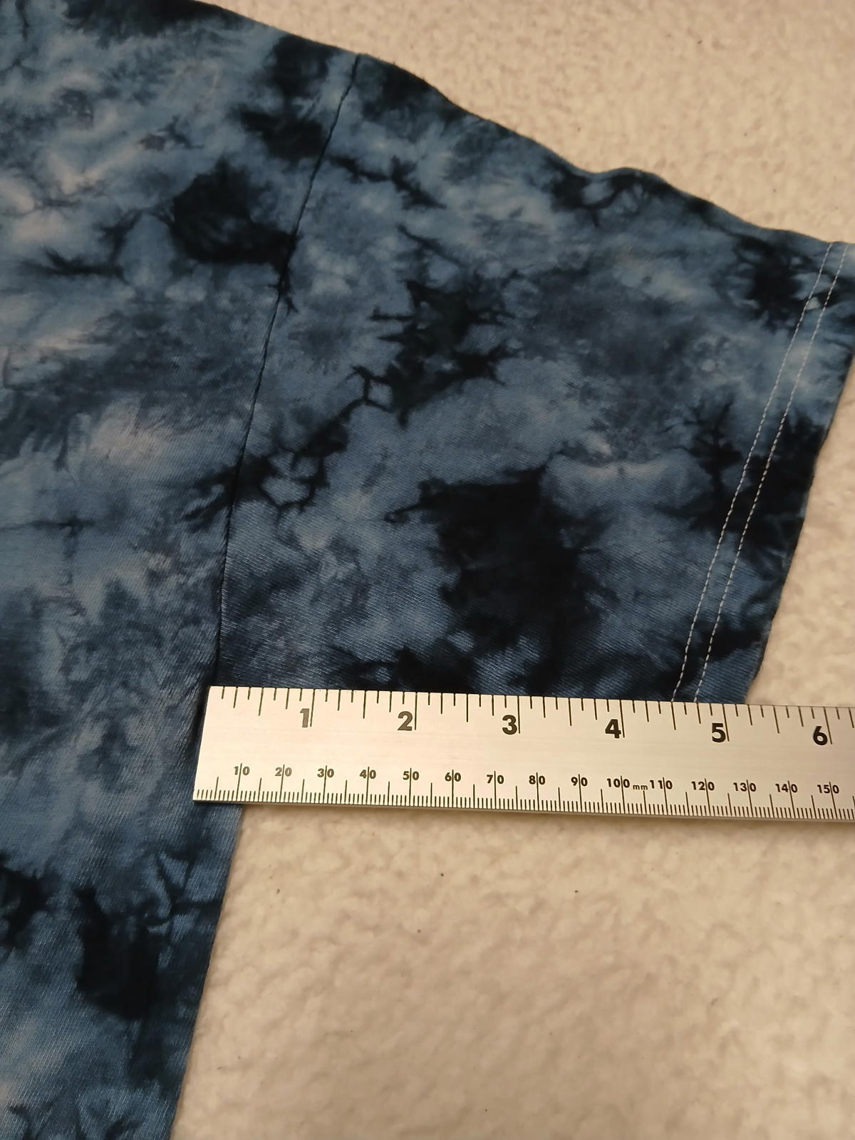 M&O Gold Unisex Sz M Blue Woodstock Tie-Dye T-Shirt Music & Peace Cotton