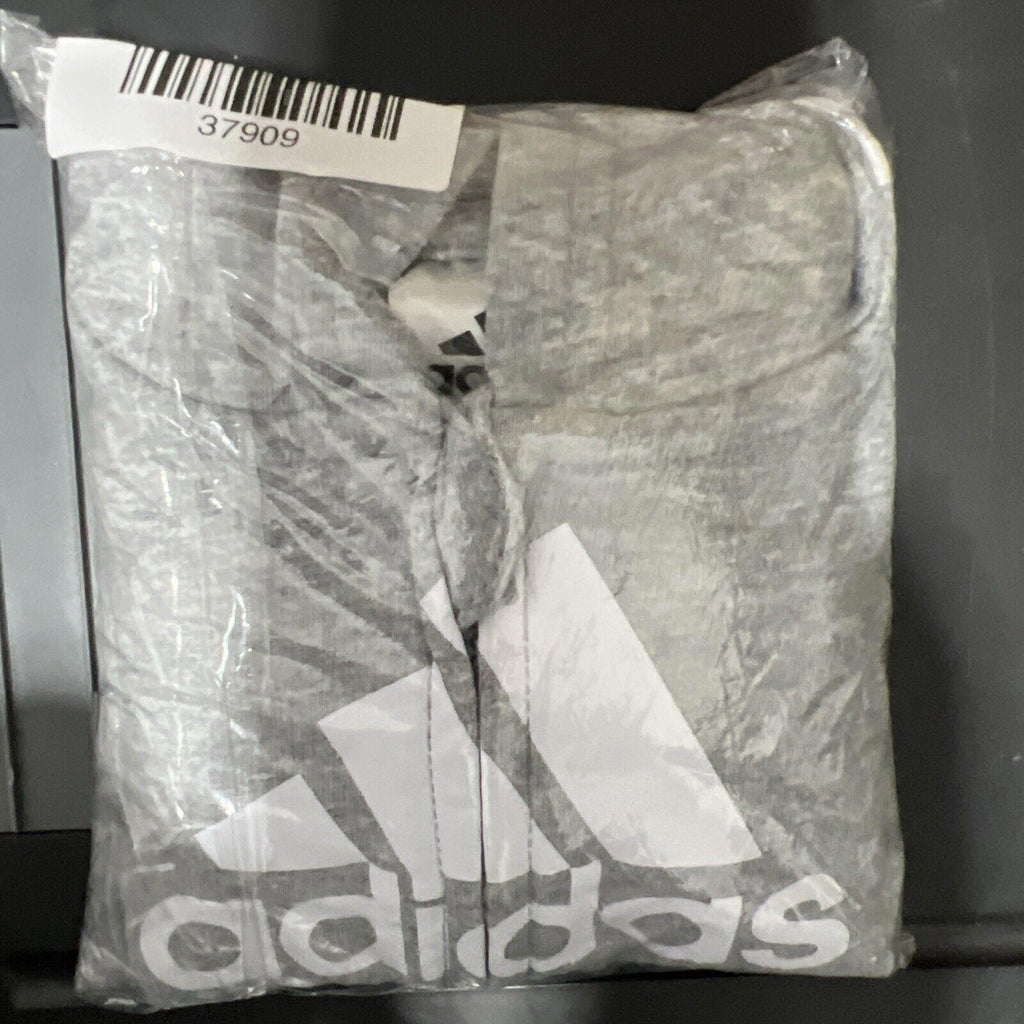 Sudadera con capucha y cremallera completa de Adidas para bebé, talla 3 meses, color gris jaspeado