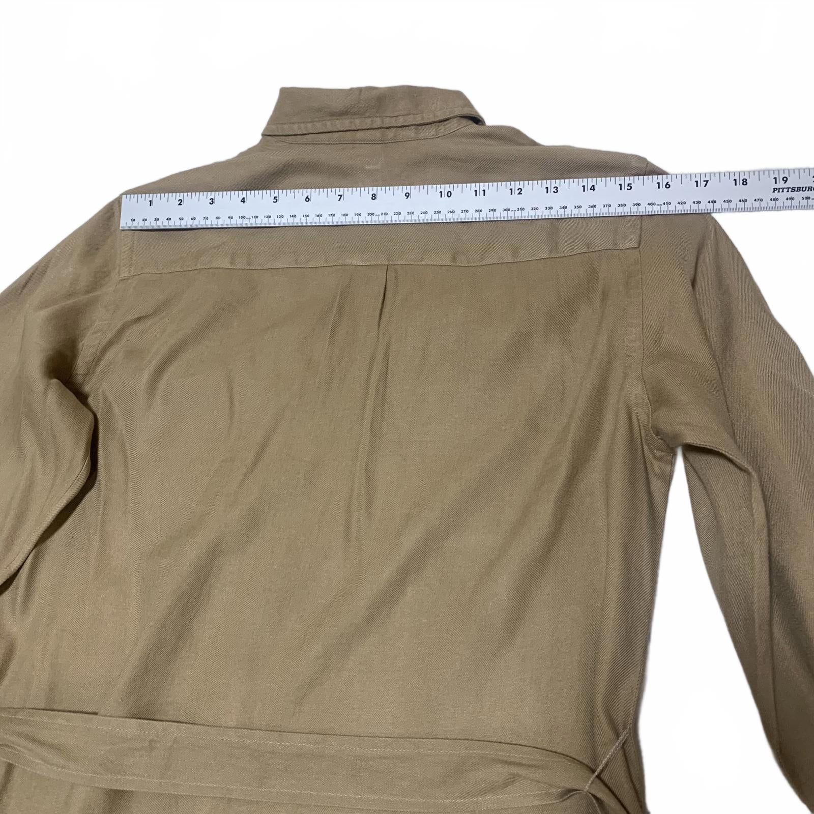 Vestido camisero con cinturón en color tostado medio de Lauren Ralph Lauren Petite para mujer