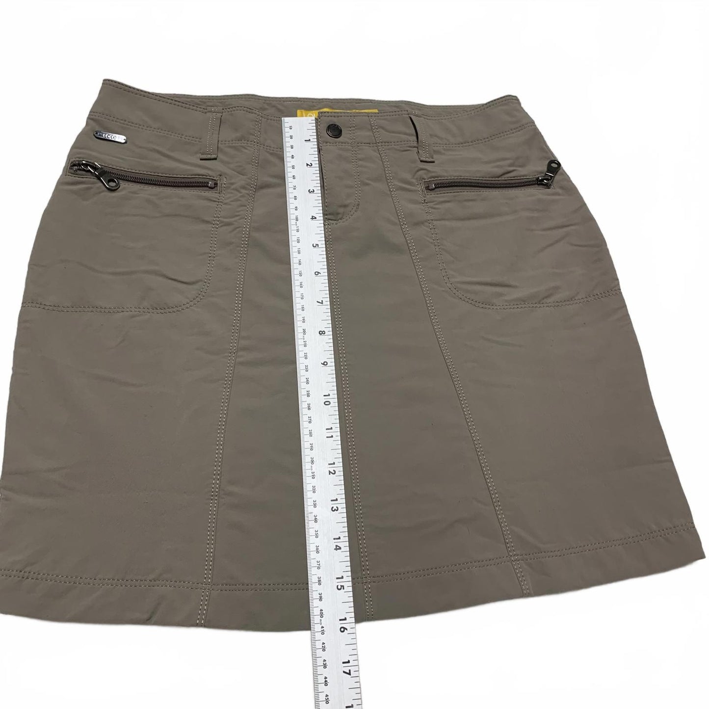 Lole Women's Sz 4 khaki Casual Skirt Outdoor Camping Wear Quick Dry W30