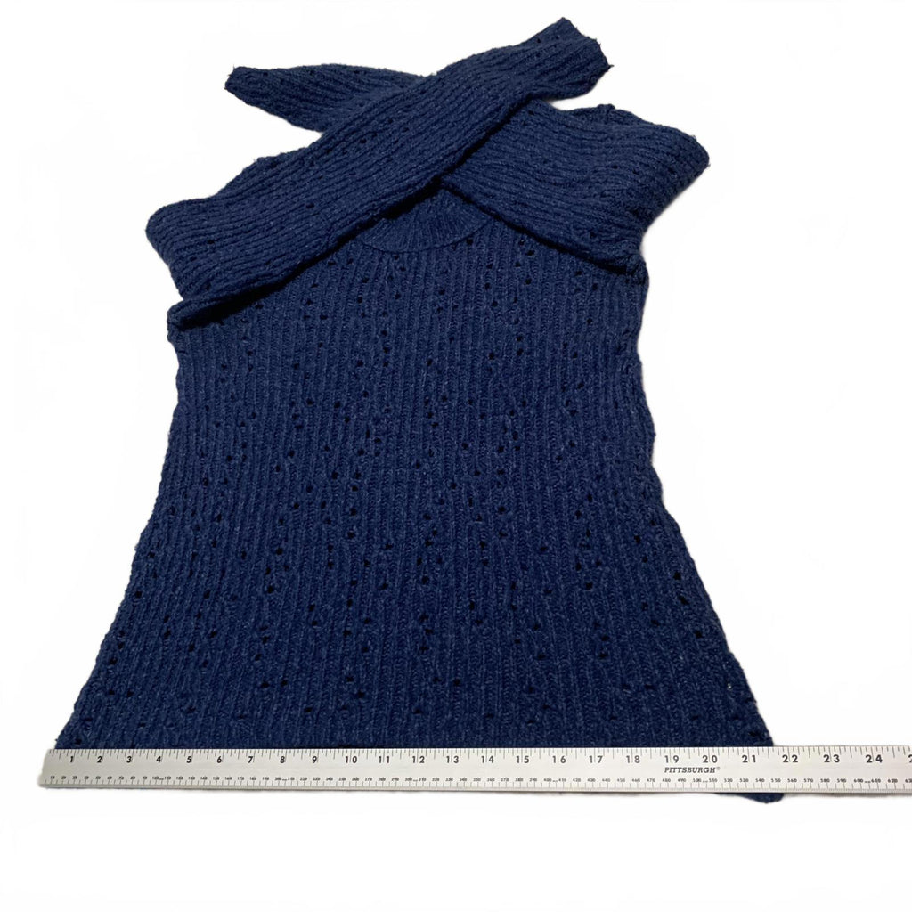 Suéter de punto de manga larga azul para mujer talla L de Free People