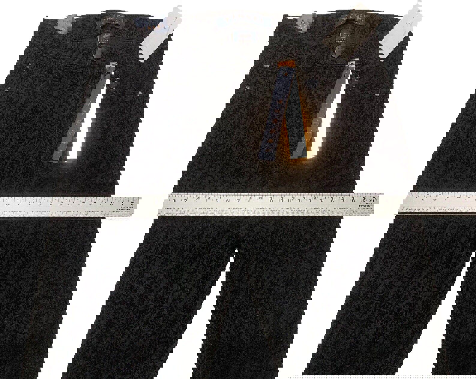 Pantalones vaqueros suaves ajustados de Lord &amp; Taylor Tinsel para mujer, talla 29, color negro