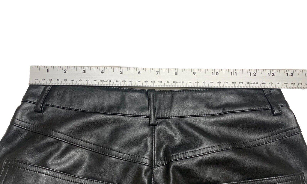 Pantalón de piel sintética negro BCB Generation para mujer, talla extra pequeña