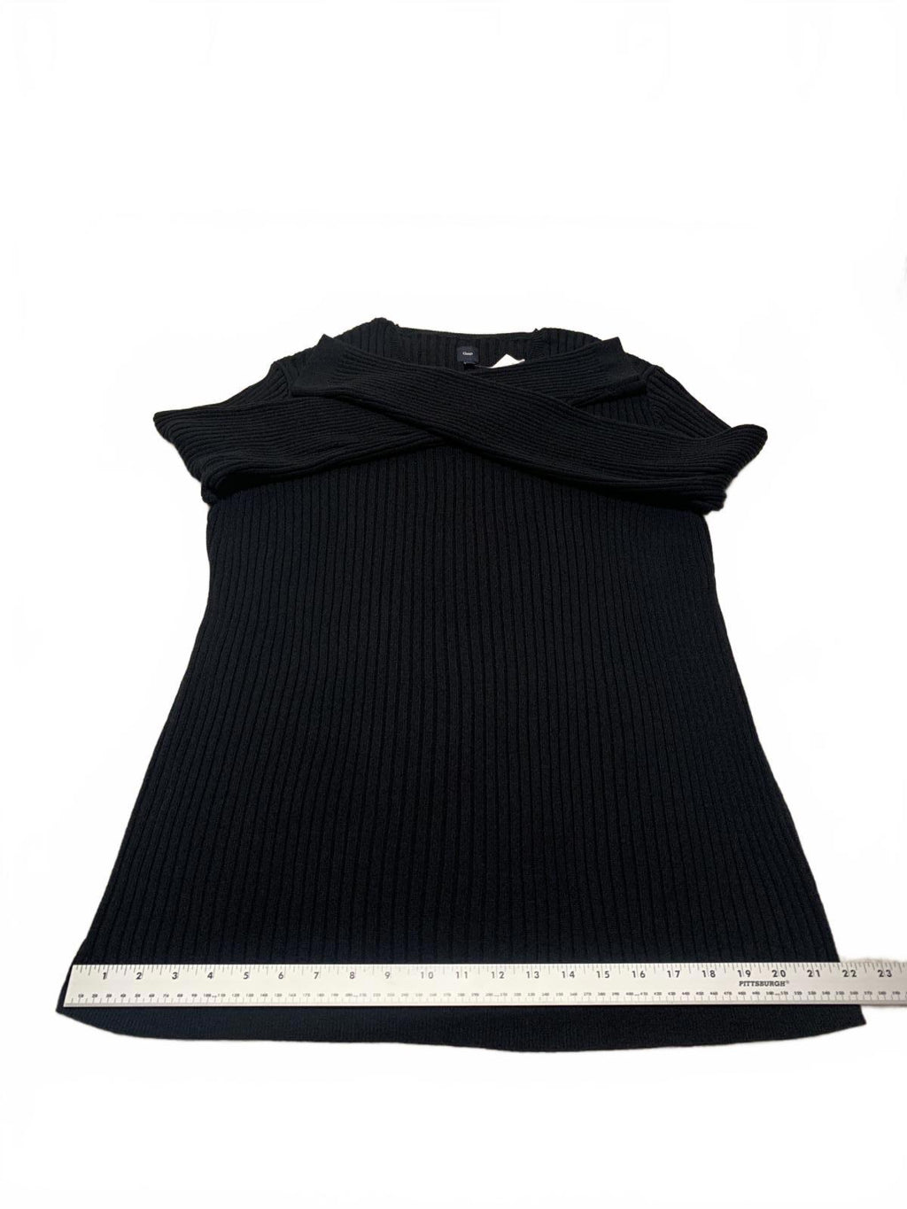 Suéter de punto acanalado negro de manga larga, talla XXL, para hombre de Gap, 100 % algodón, nuevo