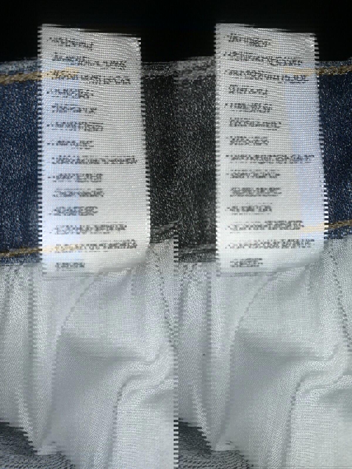 Jeans Kancan para mujer, talla 13.30, azul, desgastado, pierna recta