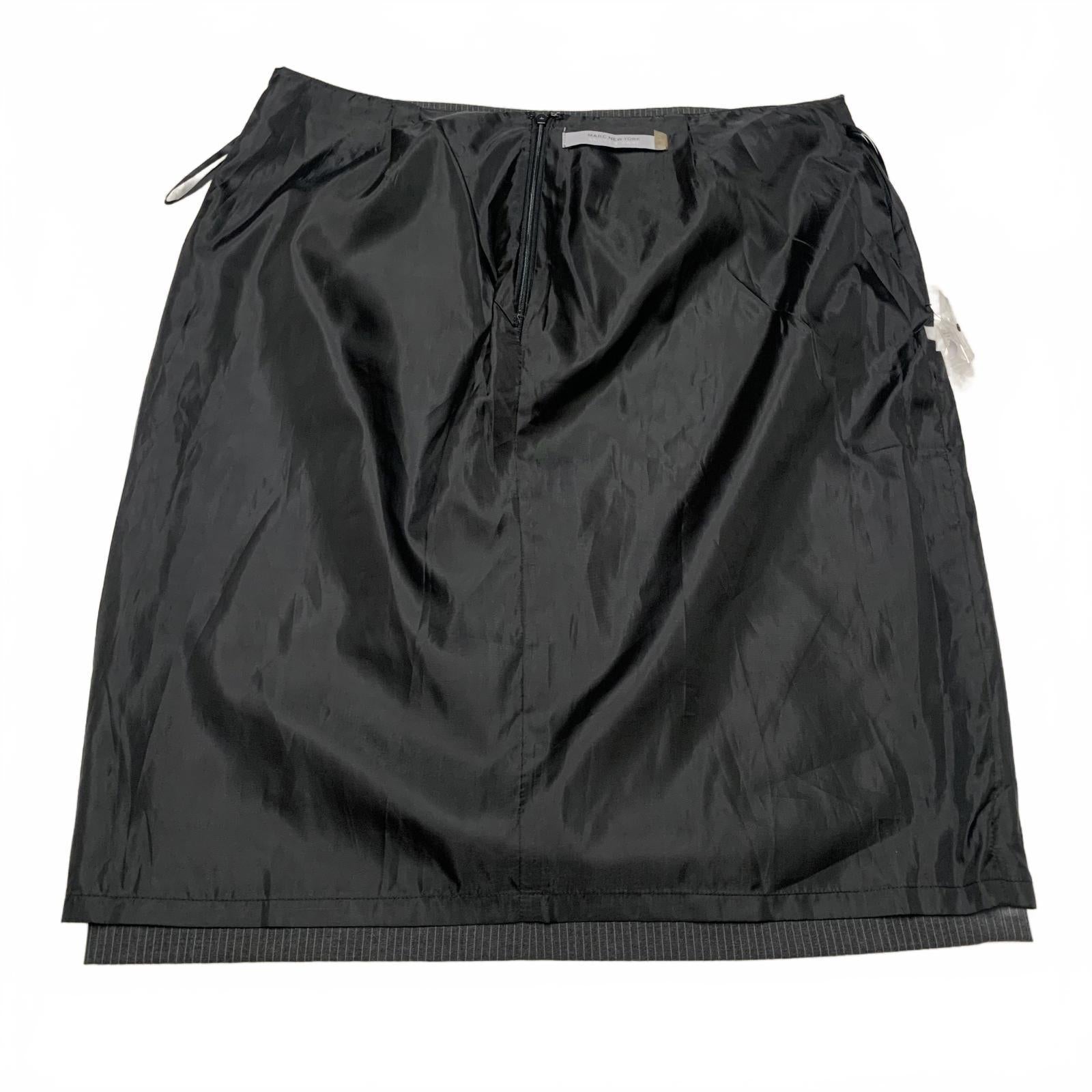 Falda de rayas grises con abertura lateral para mujer Marc Andrew, talla 12, de Marc New York Vintage