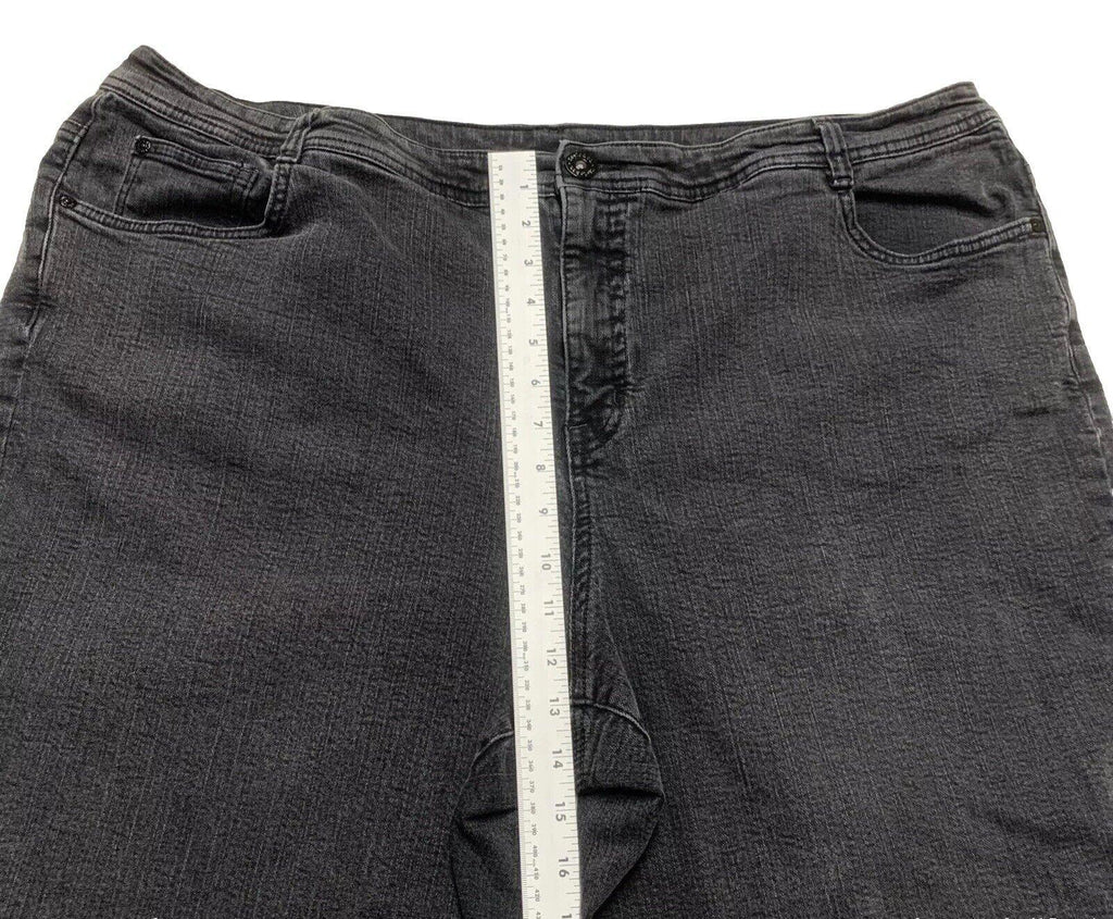 Jeans de tiro alto y control de abdomen de Style &amp; Co para mujer, talla 24W, color gris