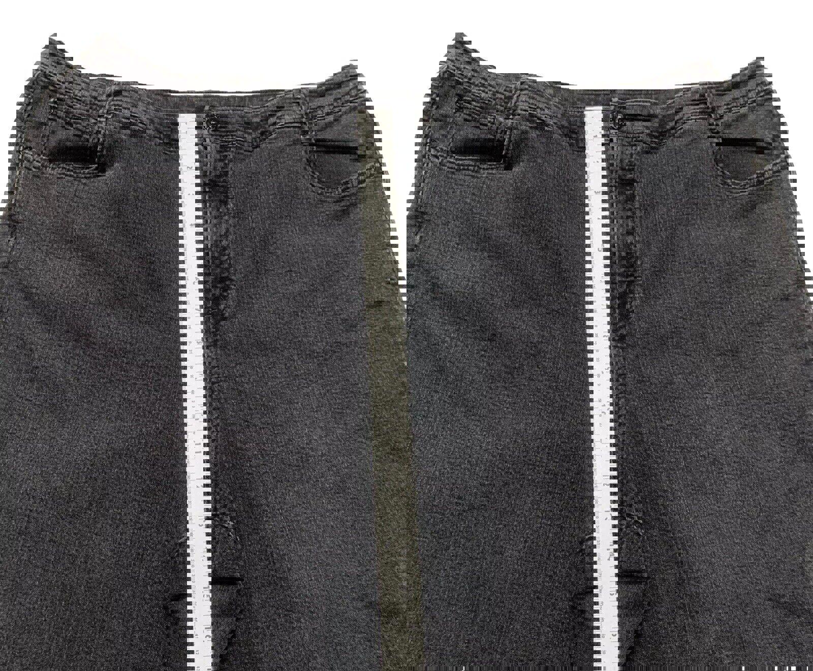 Jeans de tiro alto y control de abdomen de Style &amp; Co para mujer, talla 24W, color gris