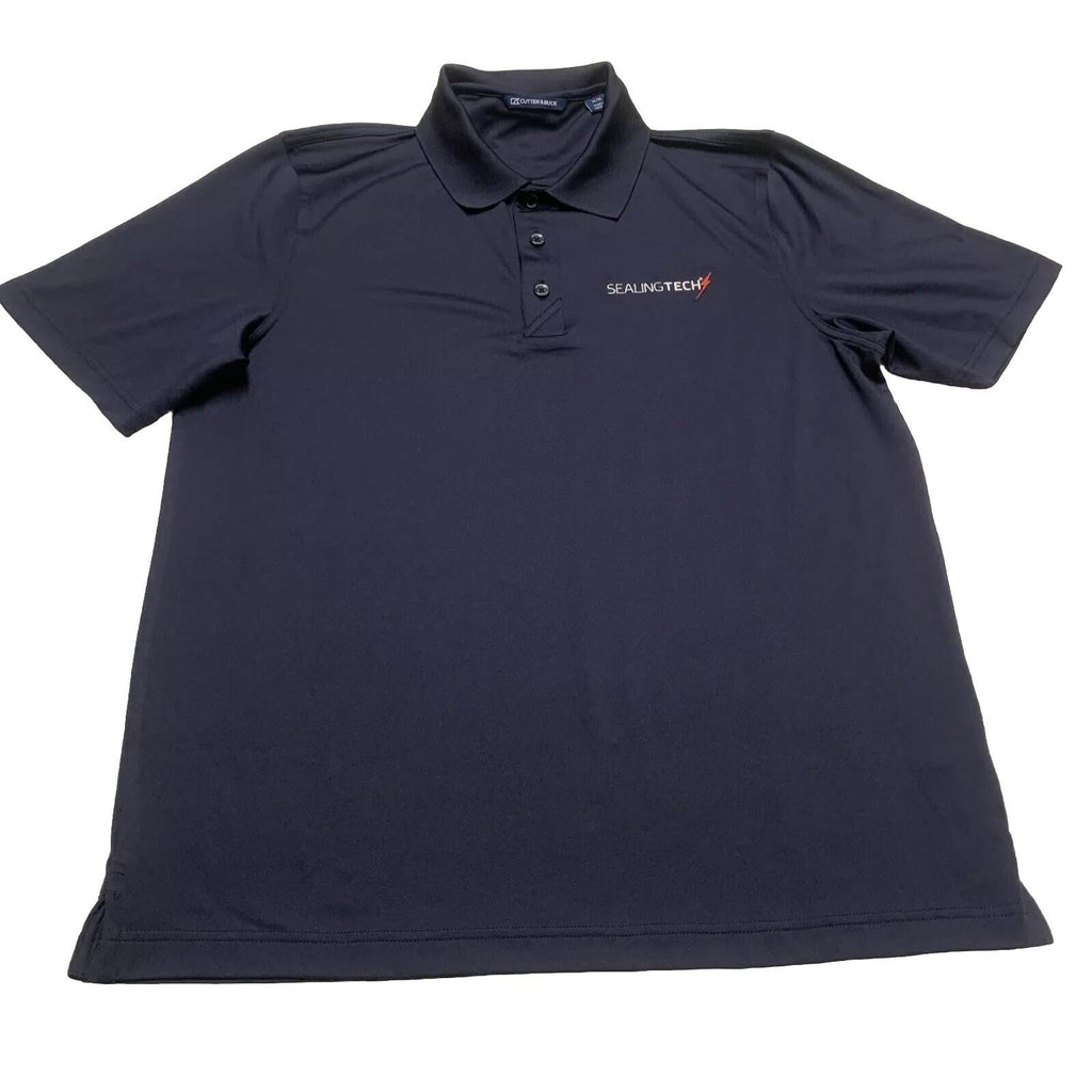 Polo azul marino de Cutter &amp; Buck, talla mediana, para hombre, Sealingtech