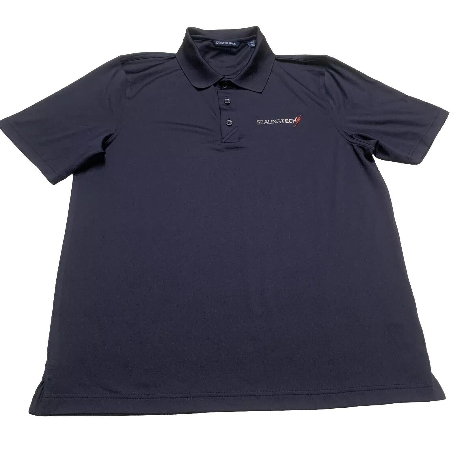 Polo azul marino de Cutter &amp; Buck, talla mediana, para hombre, Sealingtech