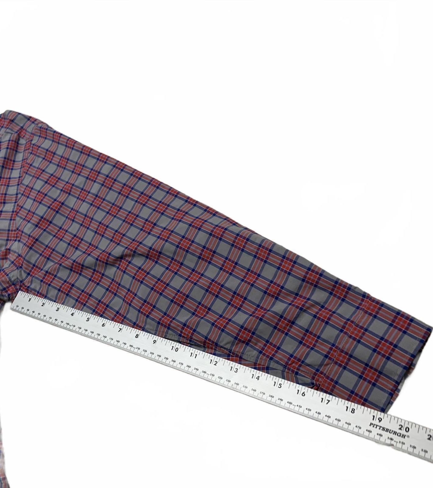 Vineyard Vines Mens Sz XXL Plaid Red Classic Fit Murray Button Shirt