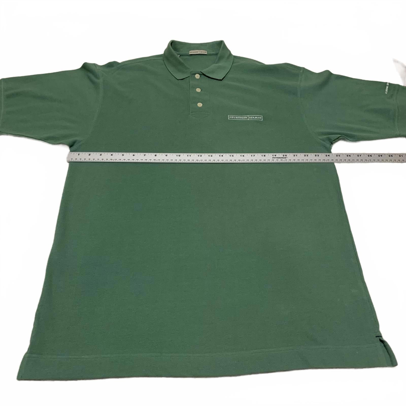 Cutter & Buck Neuberger Lehman Mens Size Large Green Polo Shirt