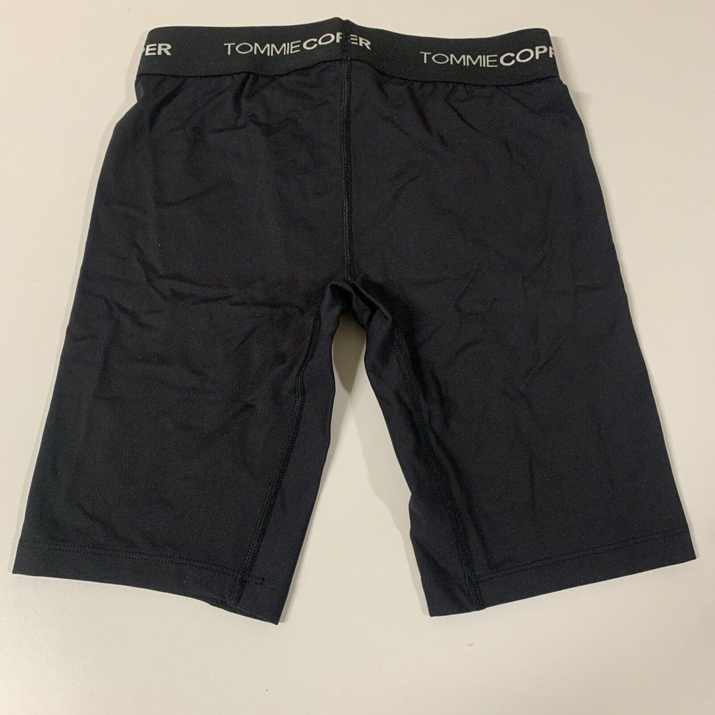 Pantalones cortos de ciclista de compresión Tommie Copper Core Youth Boys, talla pequeña, color negro