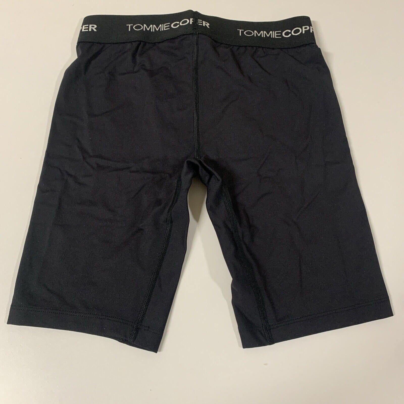 Pantalones cortos de ciclista de compresión Tommie Copper Core Youth Boys, talla pequeña, color negro