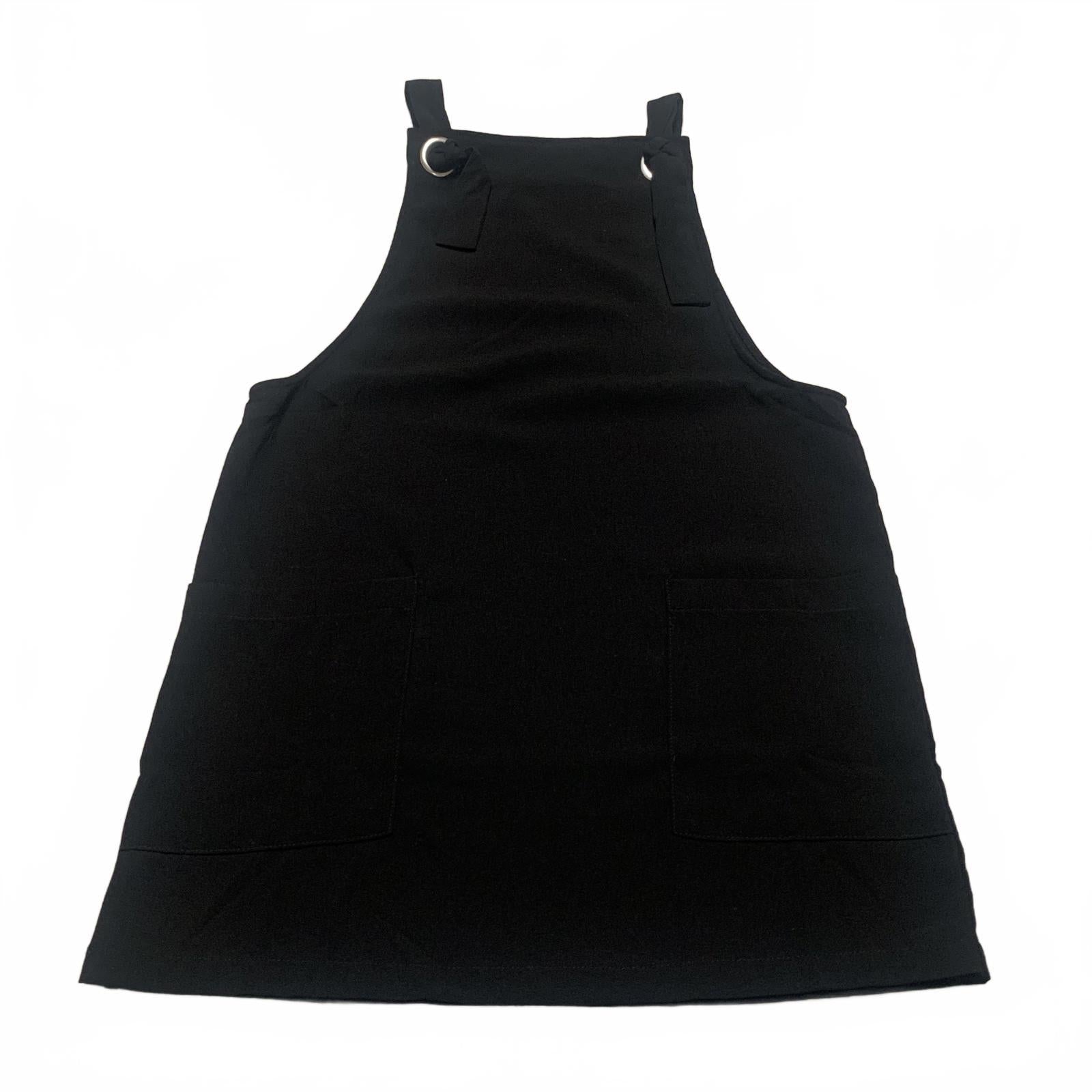 Mono negro sin mangas con bolsillos para mujer MNG talla 2