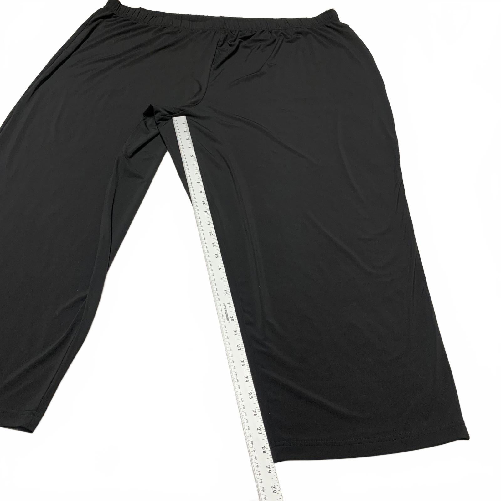 Capris negros de Jessica London para mujer, talla 30/32, cintura de 49"