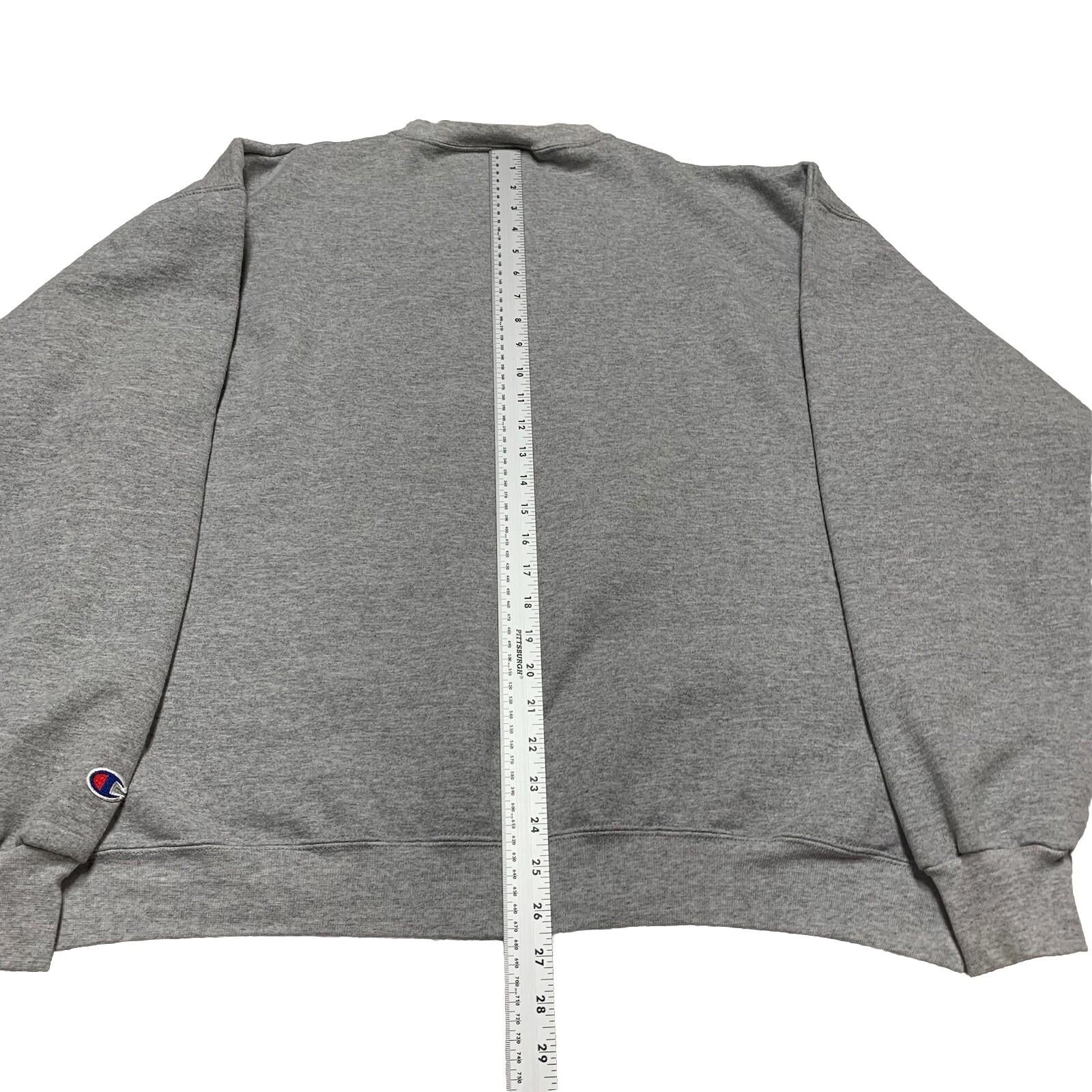 Sudadera unisex auténtica Champion XL gris Seton Hall University cuello redondo