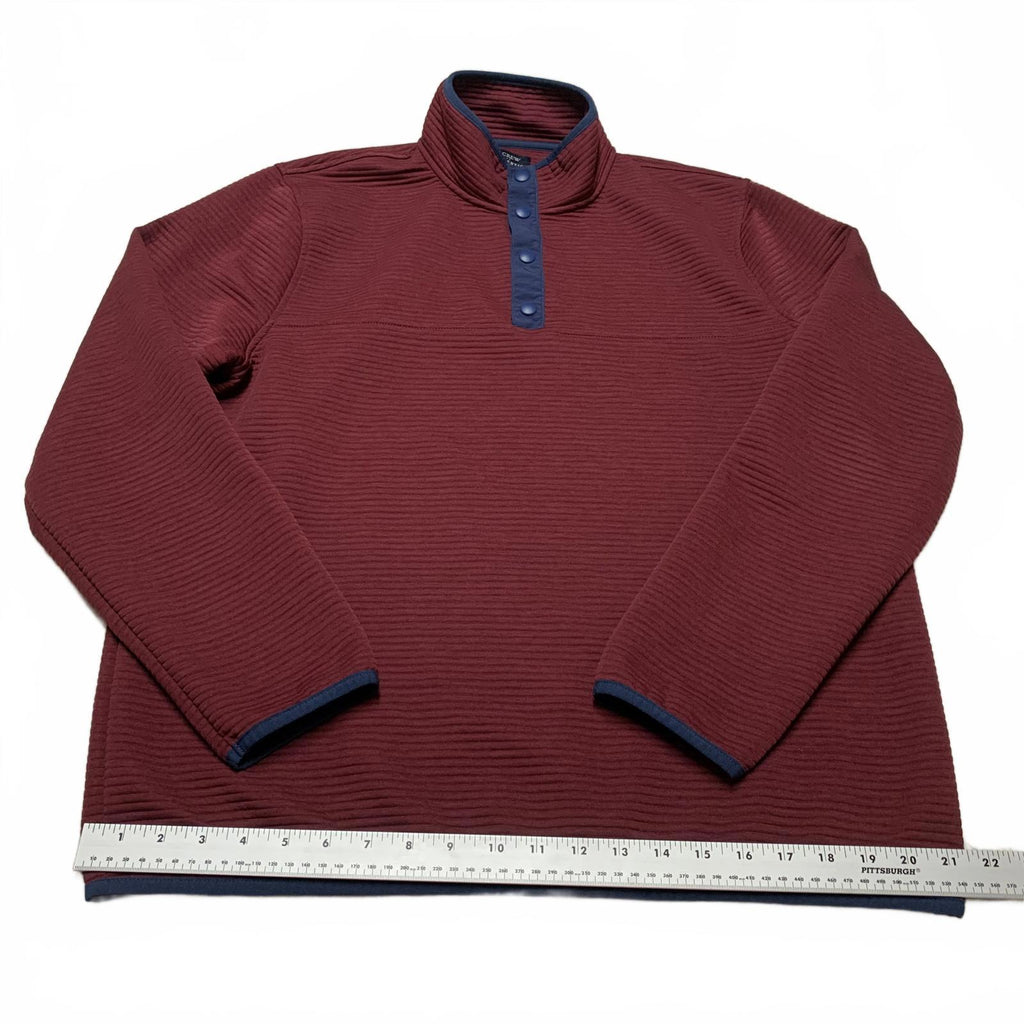Chaqueta polar auténtica color burdeos de J.Crew, talla grande para hombre