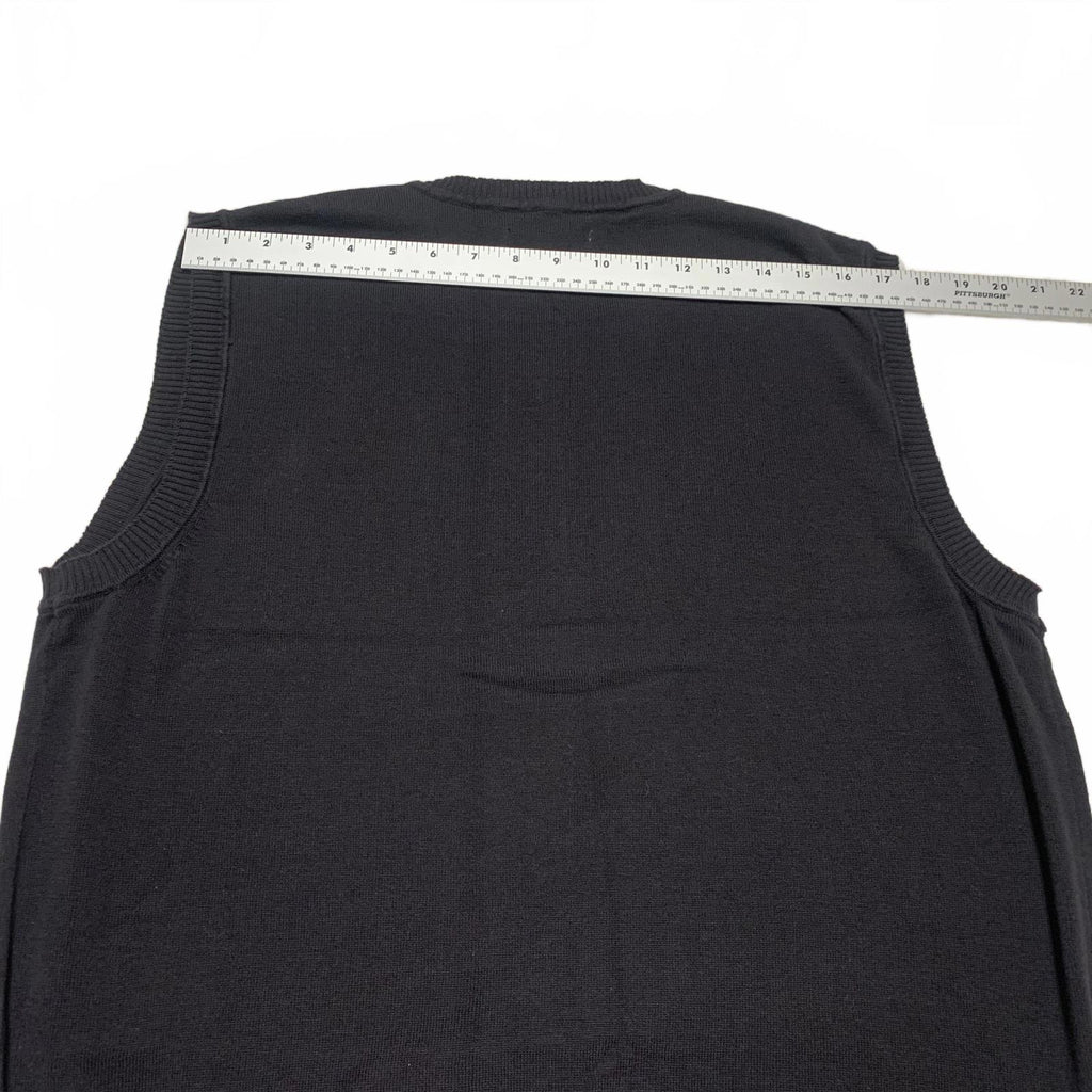 Chaleco de suéter con rombos negros de Club Room para hombre, talla grande