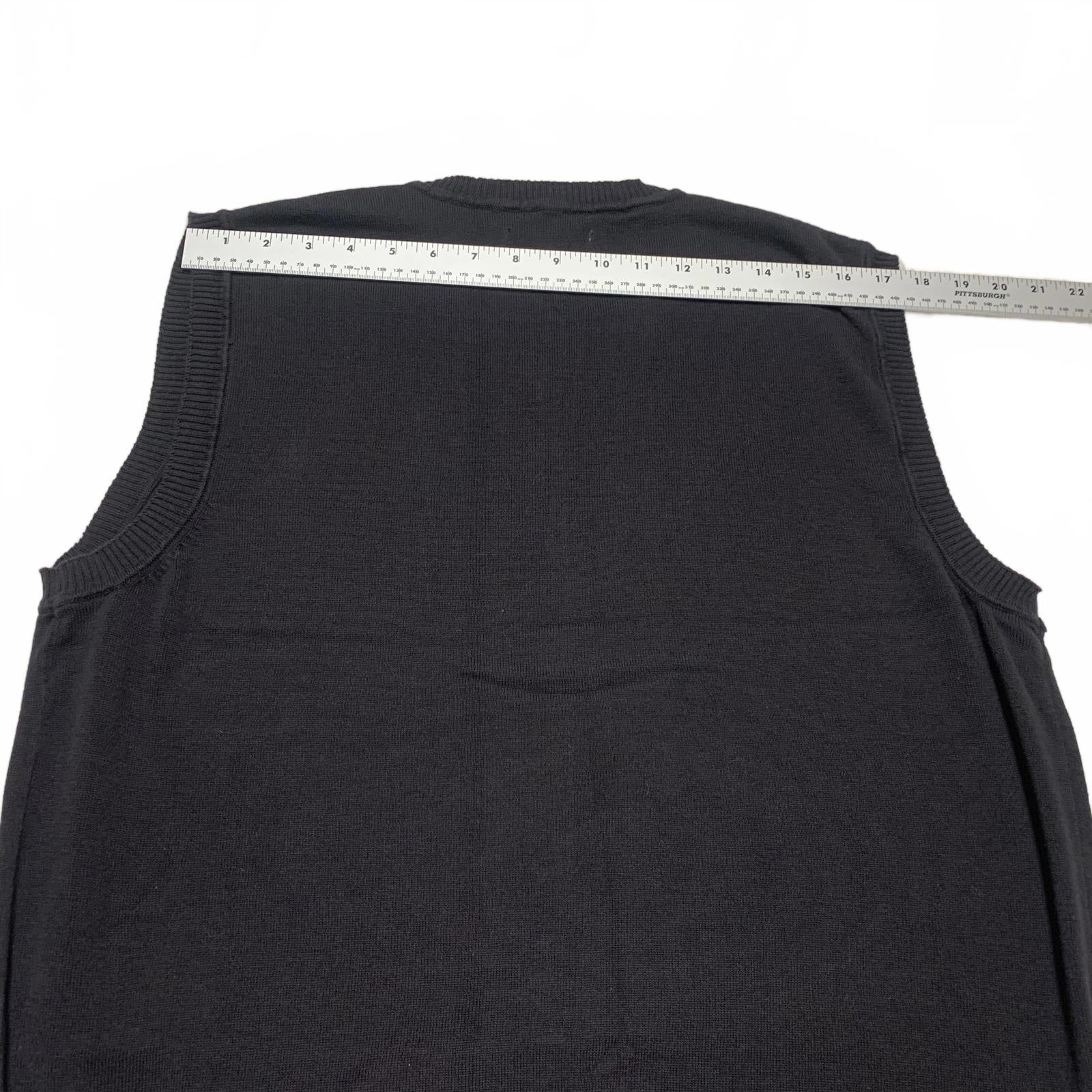 Chaleco de suéter con rombos negros de Club Room para hombre, talla grande