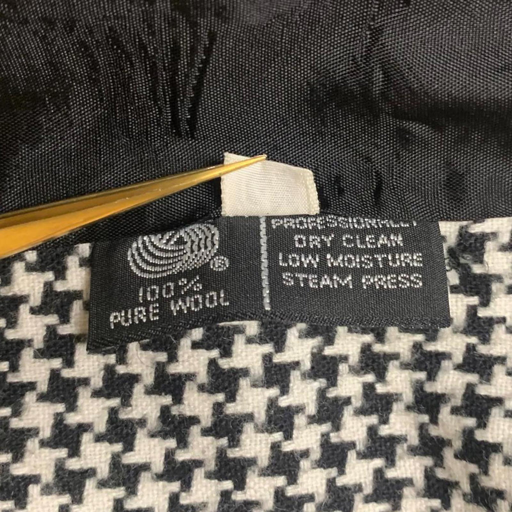 Chaqueta blazer de carrera Jacques New York Paris para mujer, talla 14 1/2, de lana, años 80, EE. UU.