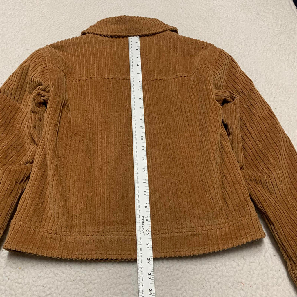 Forever 21 Women's Size Small Cognac Brown Corduroy Jacket