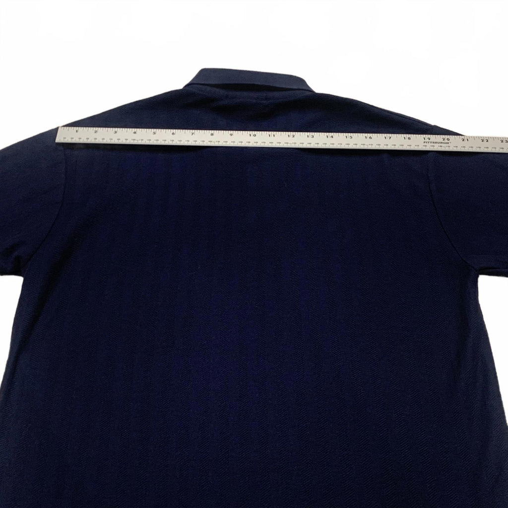 Vantage Men's Size Medium Navy Blue Polo Shirt 100% Combed Cotton
