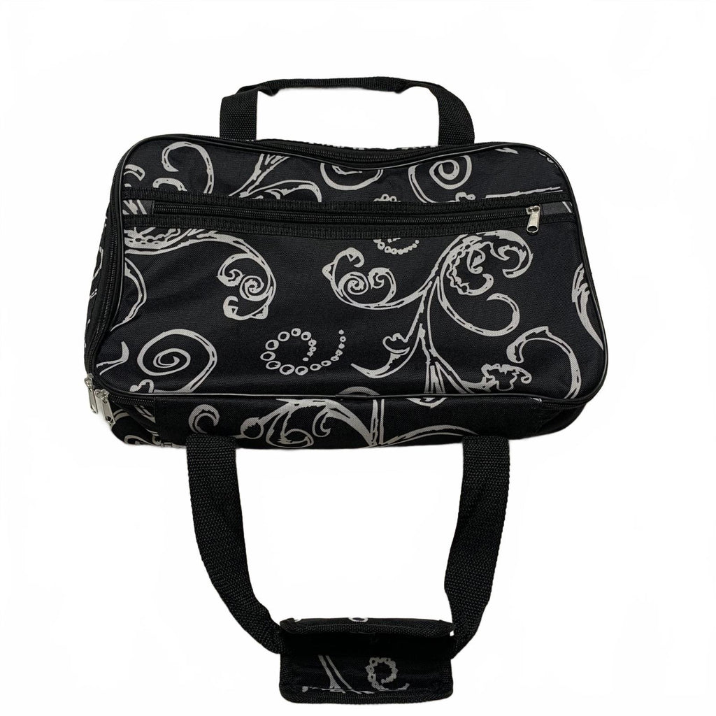 Bolsa para bandeja de comida caliente con diseño floral negro Home Essentials