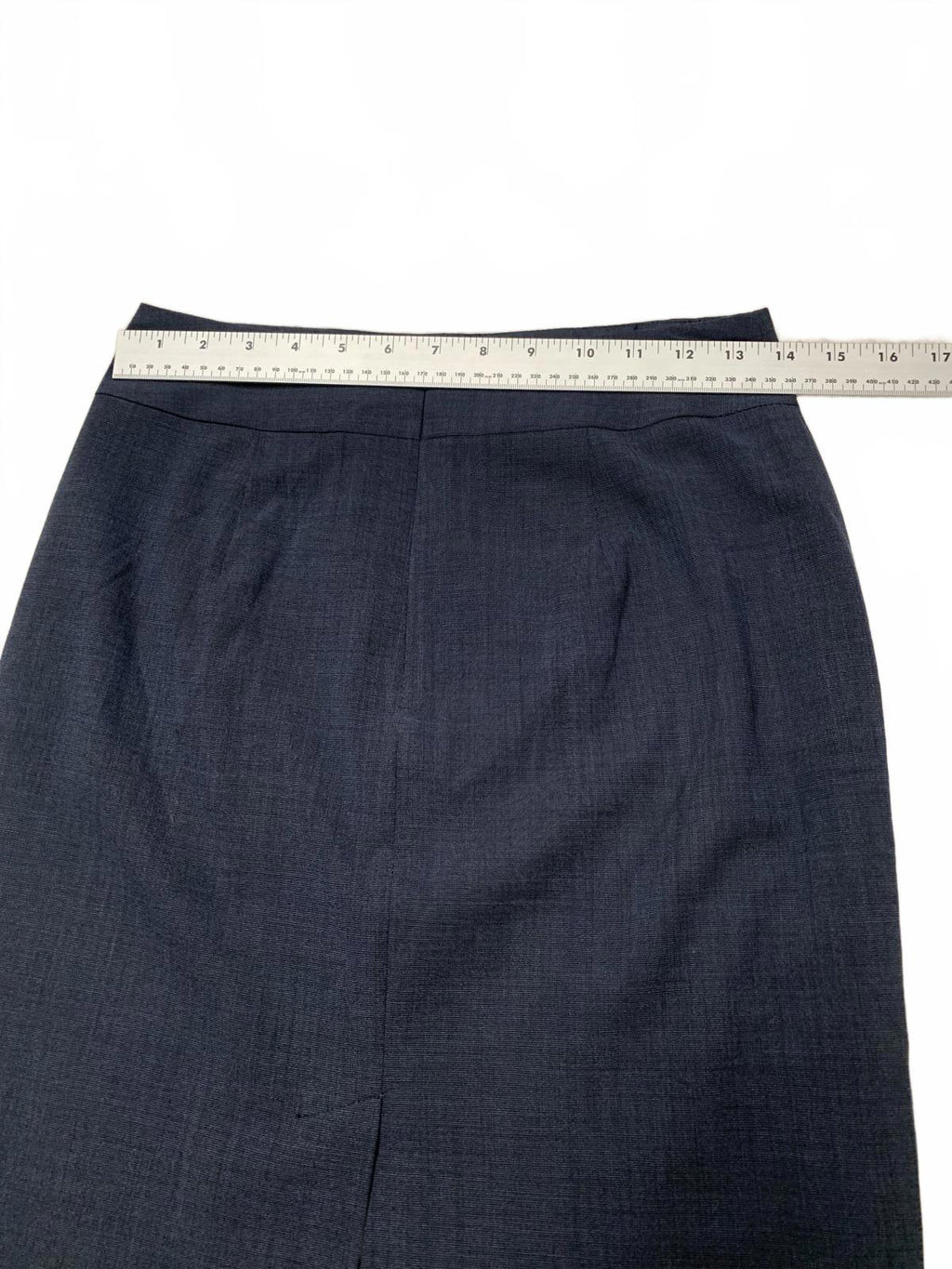 Vintage Banana Republic Womens Sz 0P Petite Navy Blue Skirt