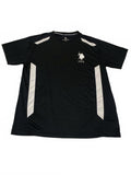 U.S. Polo Assn. Performance Shirt Black White  Size XL Athletic Fit Short Sleeve