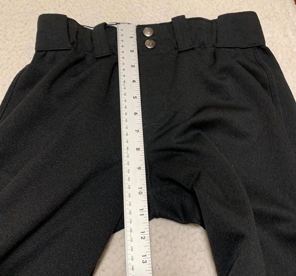 Pantalones de béisbol unisex para niños DeMarini, talla MD, color negro, cintura 27 x 21,5 L, deportivos