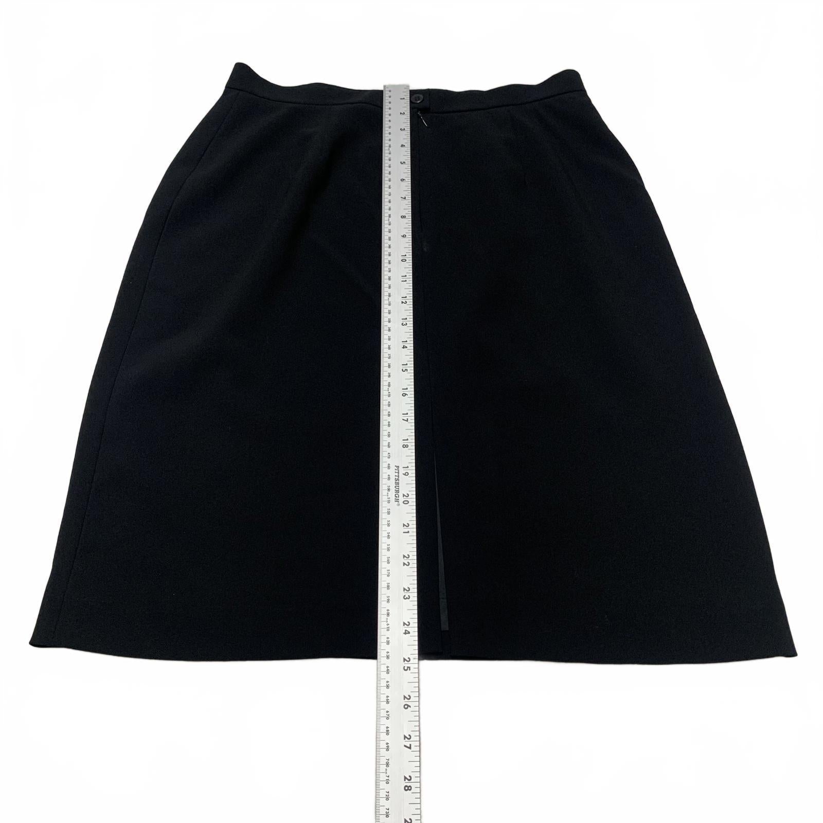 Falda tubo negra Vintage Jones New York Platinum para mujer, talla 12, W30