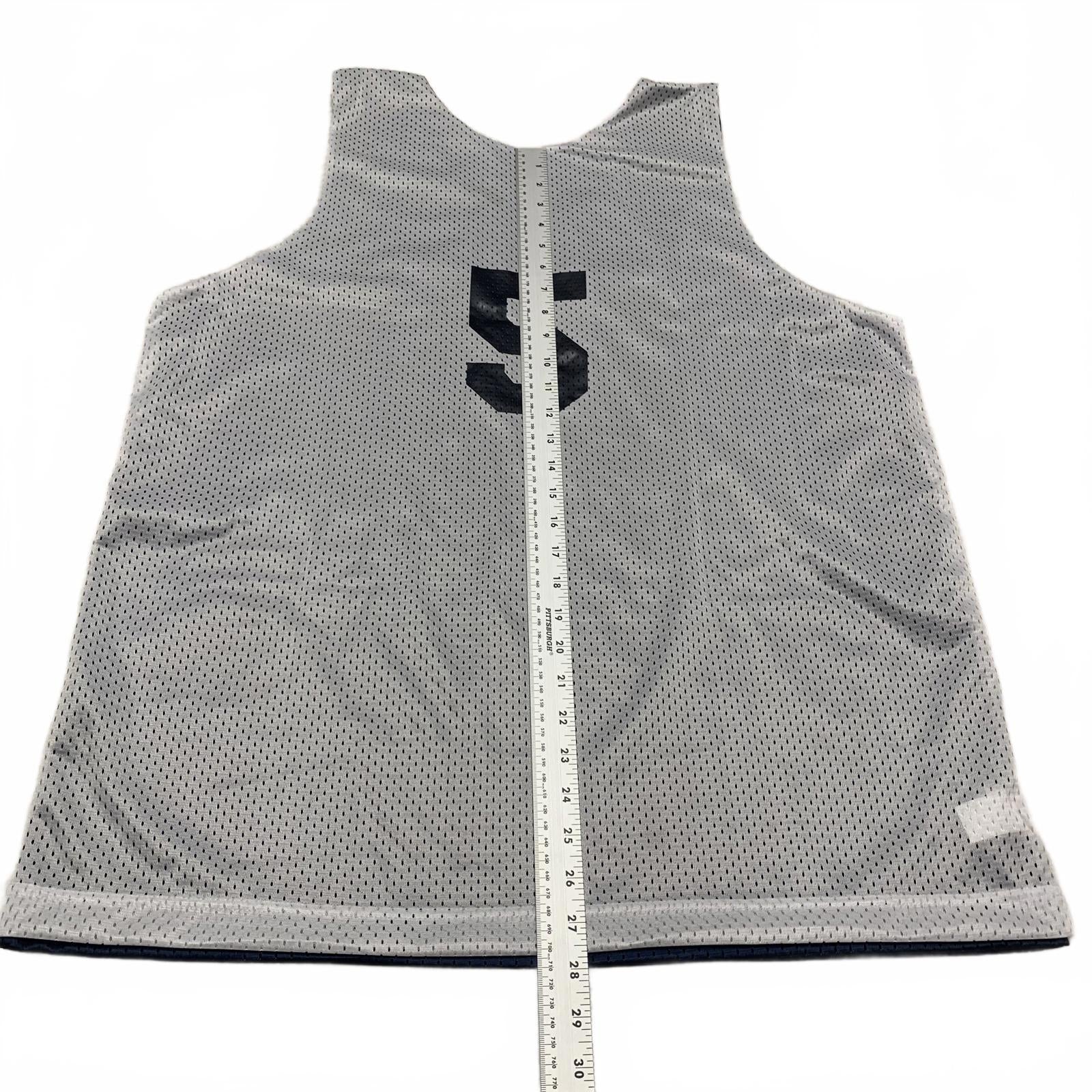 A4 Unisex Size L White Navy Reversible NY Urban Champions Athletic Mesh Jersey