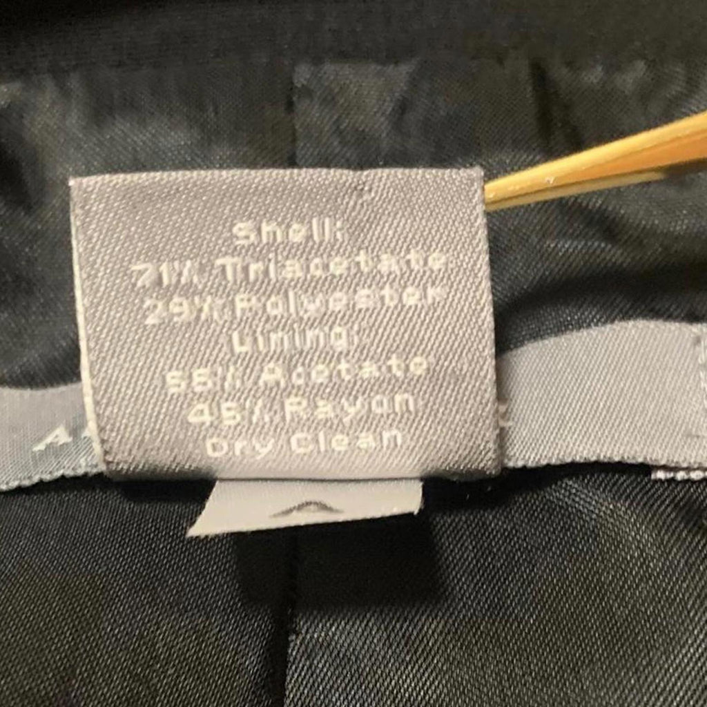 Vintage 90s Ann Taylor Blazer Women’s 14 Black Tailored Career Jacket