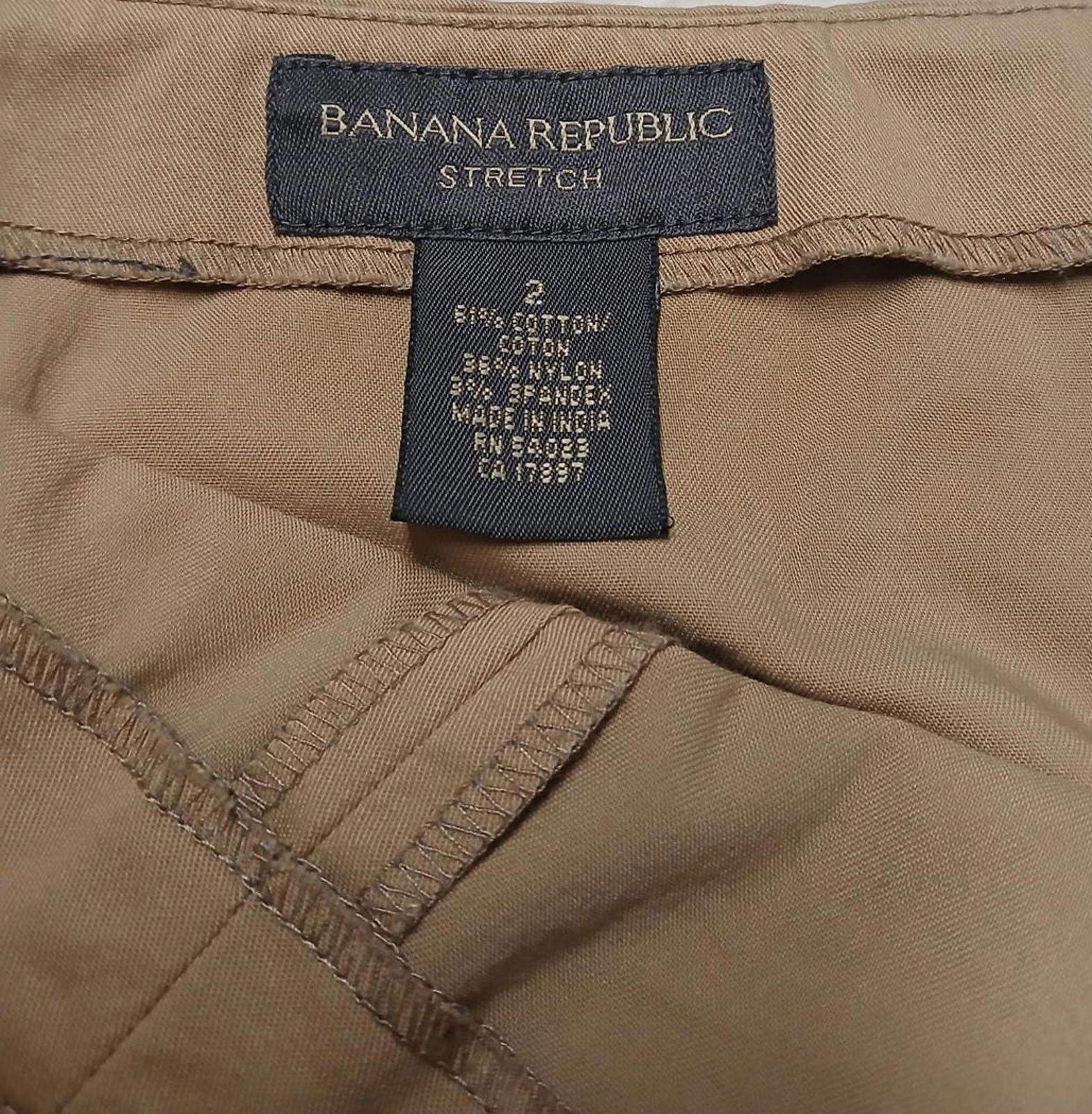 Minifalda elástica Banana Republic para mujer, talla 2, beige, ancho 28