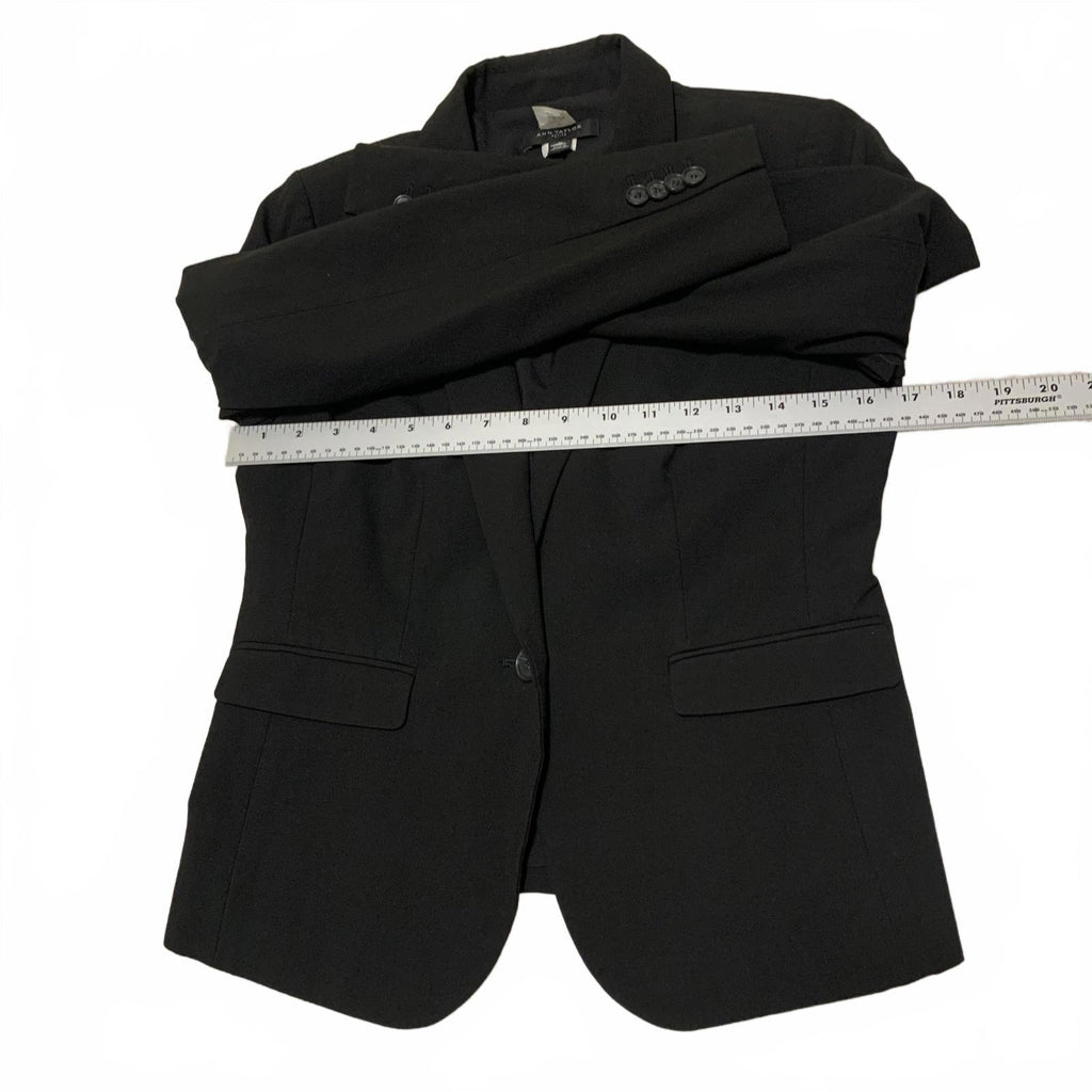Chaqueta blazer negra Ann Taylor para mujer, talla 2, talla pequeña