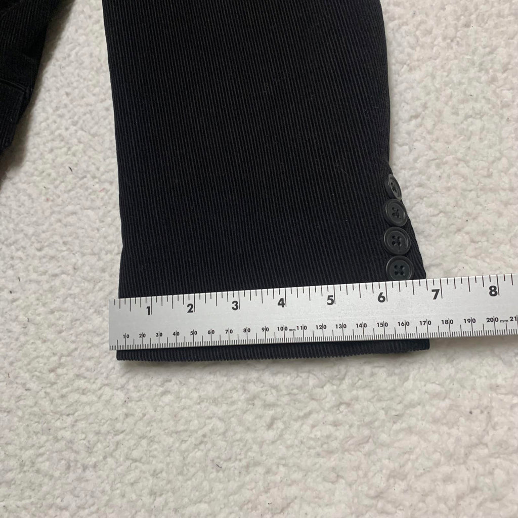 Linea Uomo Men's 48L Black Corduroy Blazer