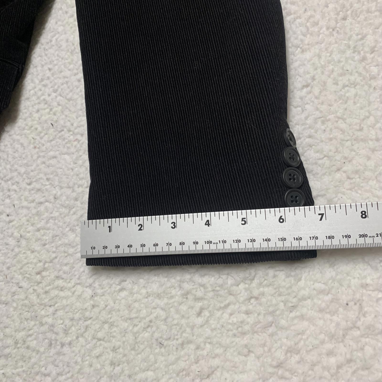 Linea Uomo Men's 48L Black Corduroy Blazer