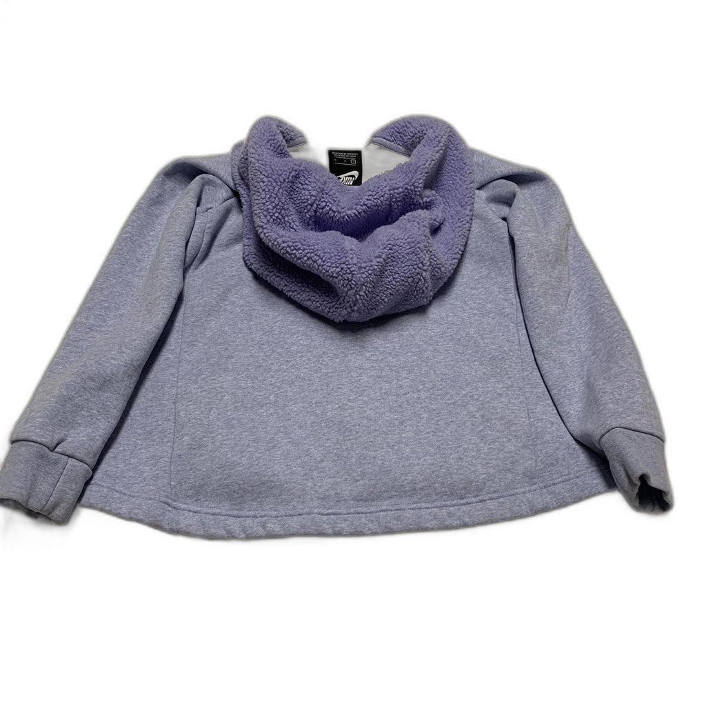 Sudadera con capucha y cremallera Nike para niña, color lavanda, talla grande