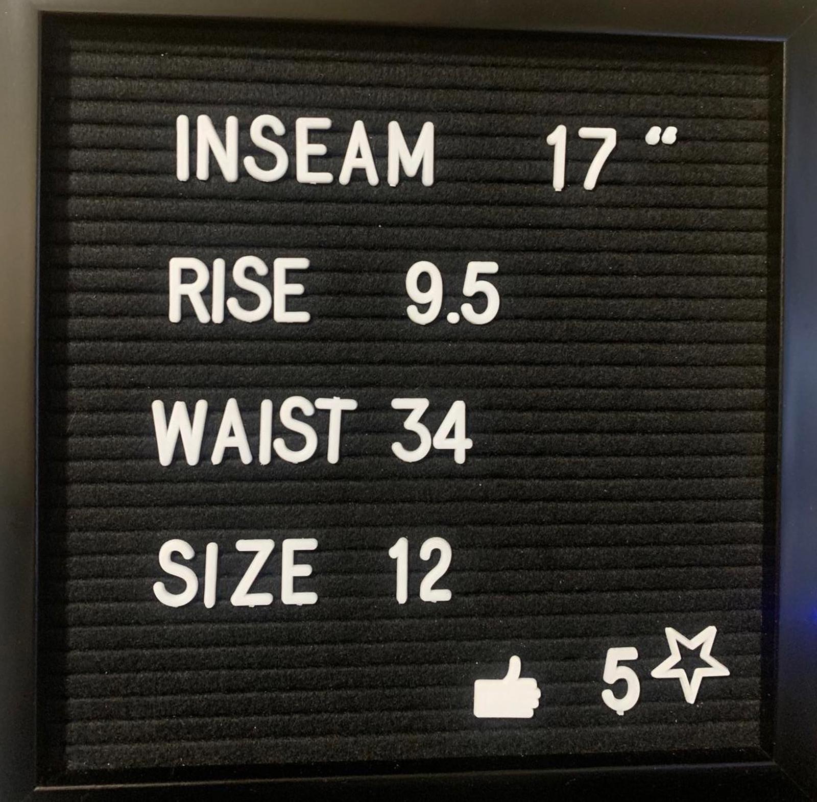 Vaqueros de mujer INC International Concepts, talla 12, corte ajustado, ancho 34 x largo 17