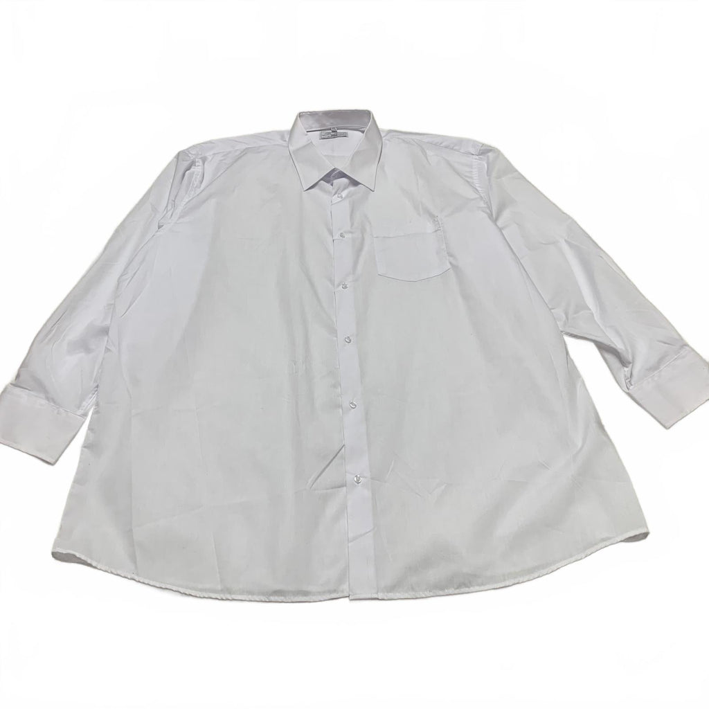Camisa de vestir clásica con botones Boltini para hombre, talla 4XL, blanca, talla 20-20,5
