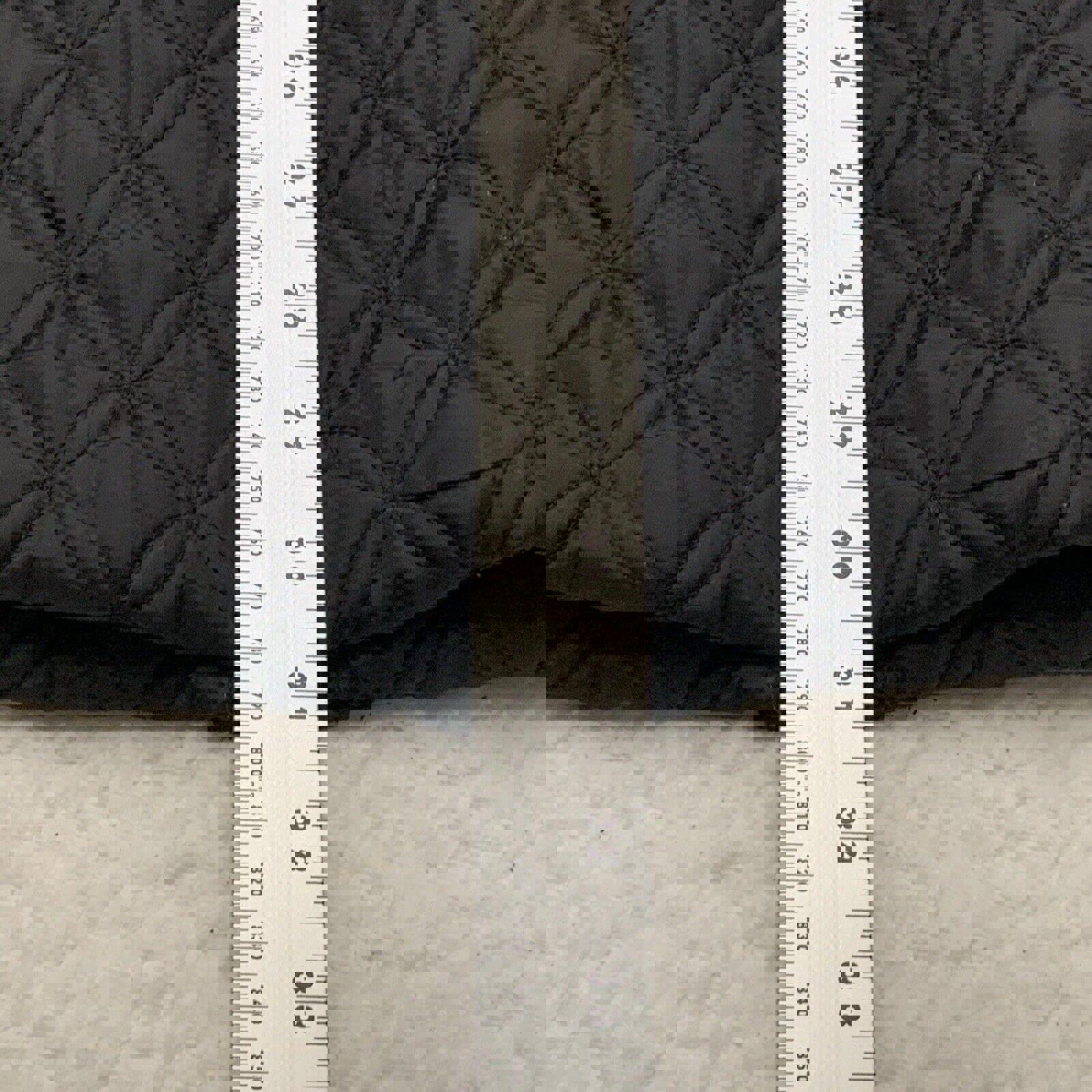 MARC New York Andrew Marc Abrigo acolchado de invierno negro de piel sintética XL para mujer