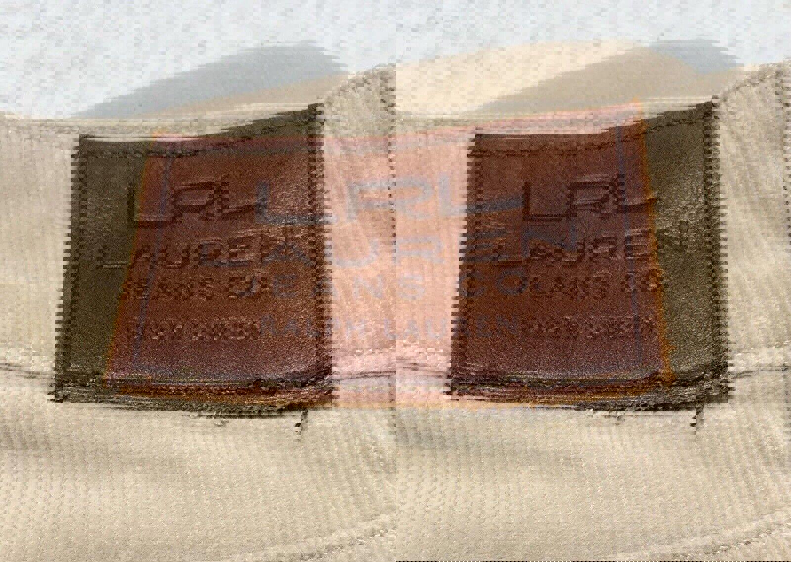 Pantalones vaqueros de pana LRL Ralph Lauren para mujer, talla 10, color tostado