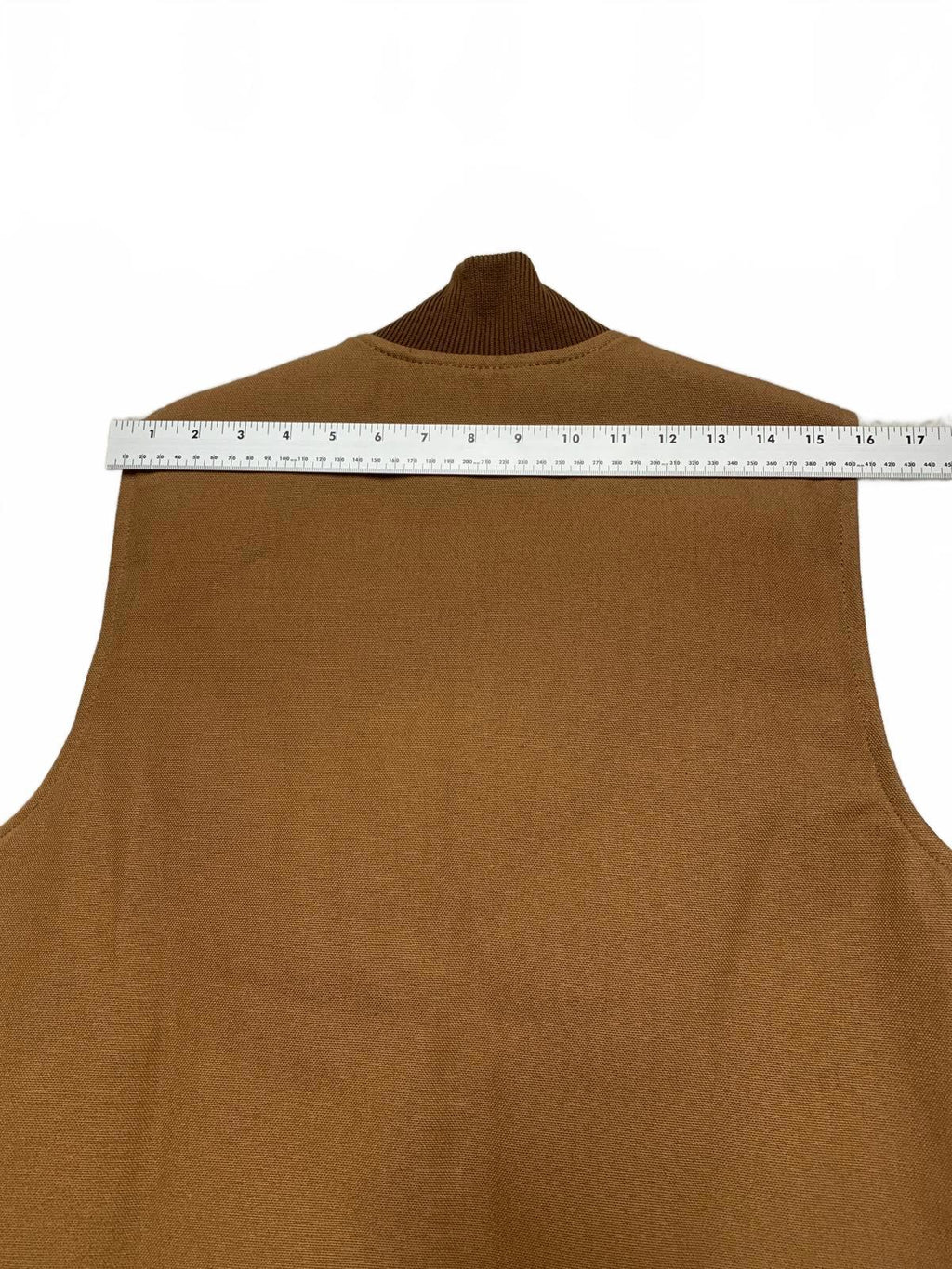 Chaleco de trabajo acolchado Carhartt para hombre, talla pequeña, marrón, corte relajado, OV0001-M