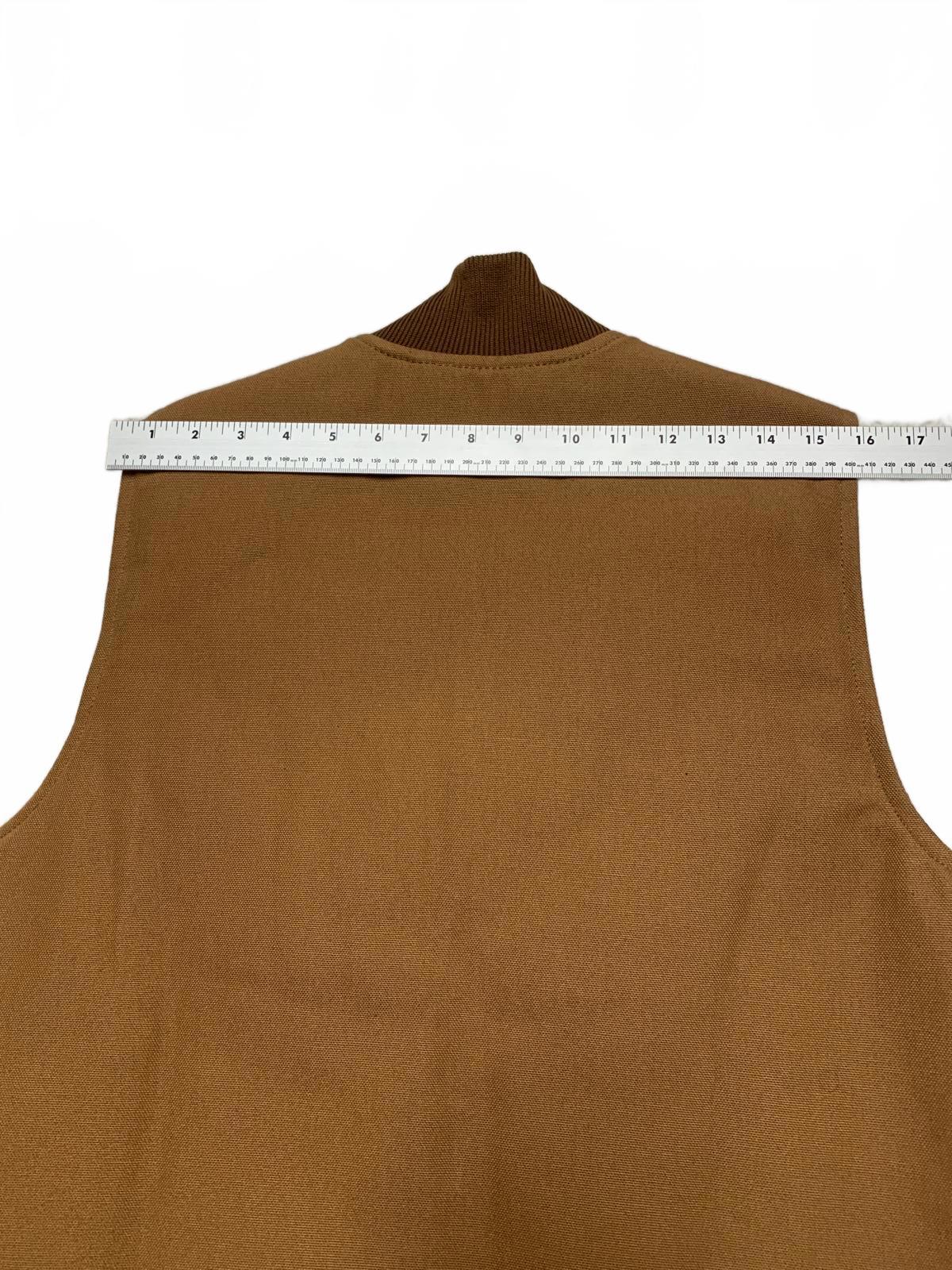 Carhartt Mens Size Small Brown Quilted Work Vest Relaxed Fit OV0001-M