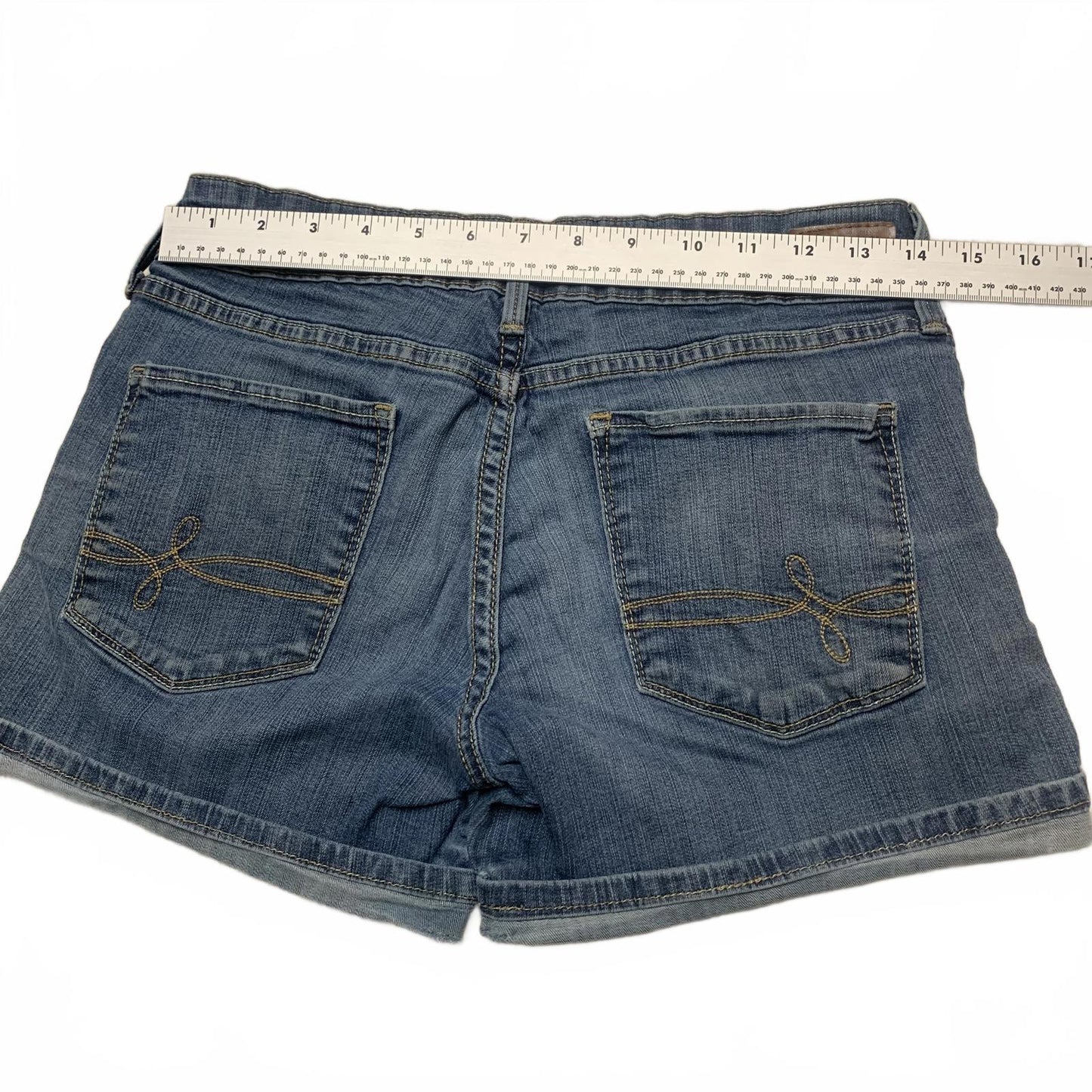 Denizen from Levi's Women's Sz 4 Blue Denim Modern Shorts Stretch W28