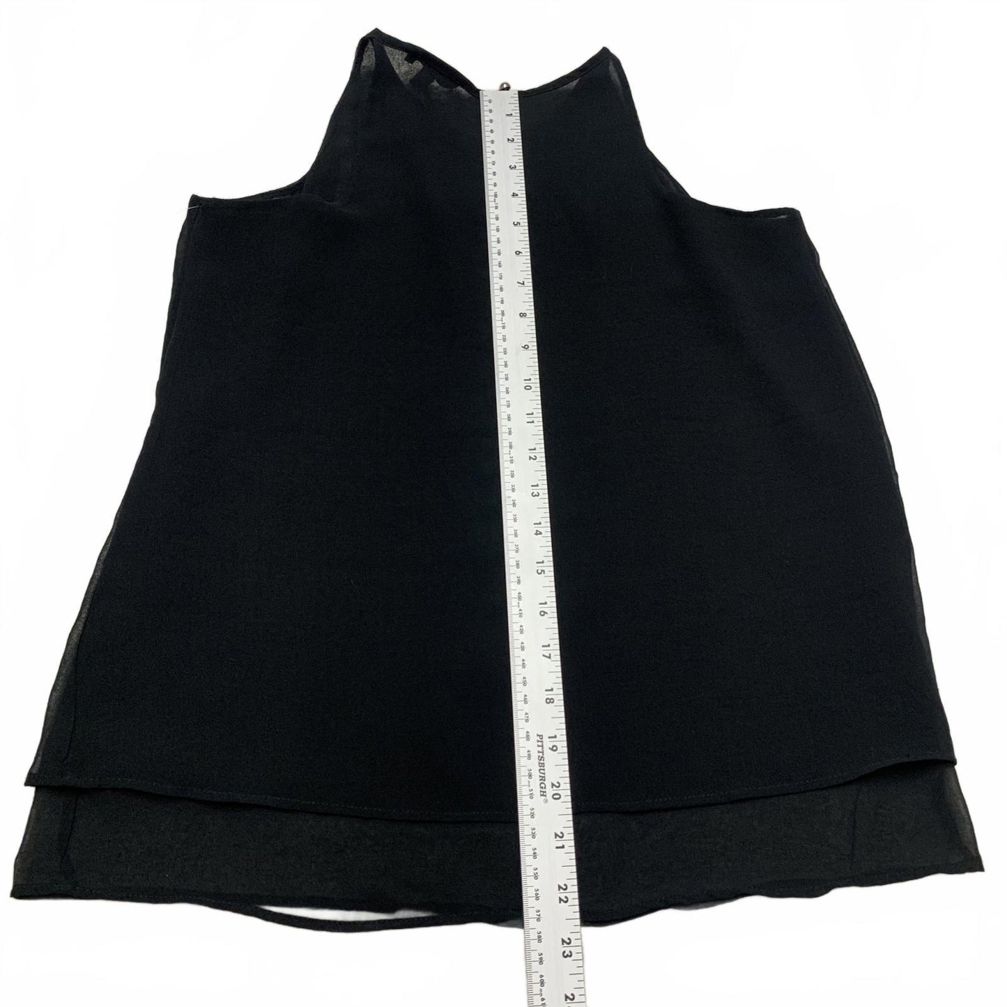 The Limited Womens Size XSmall Black Sleeveless  Blouse Studded Neckline