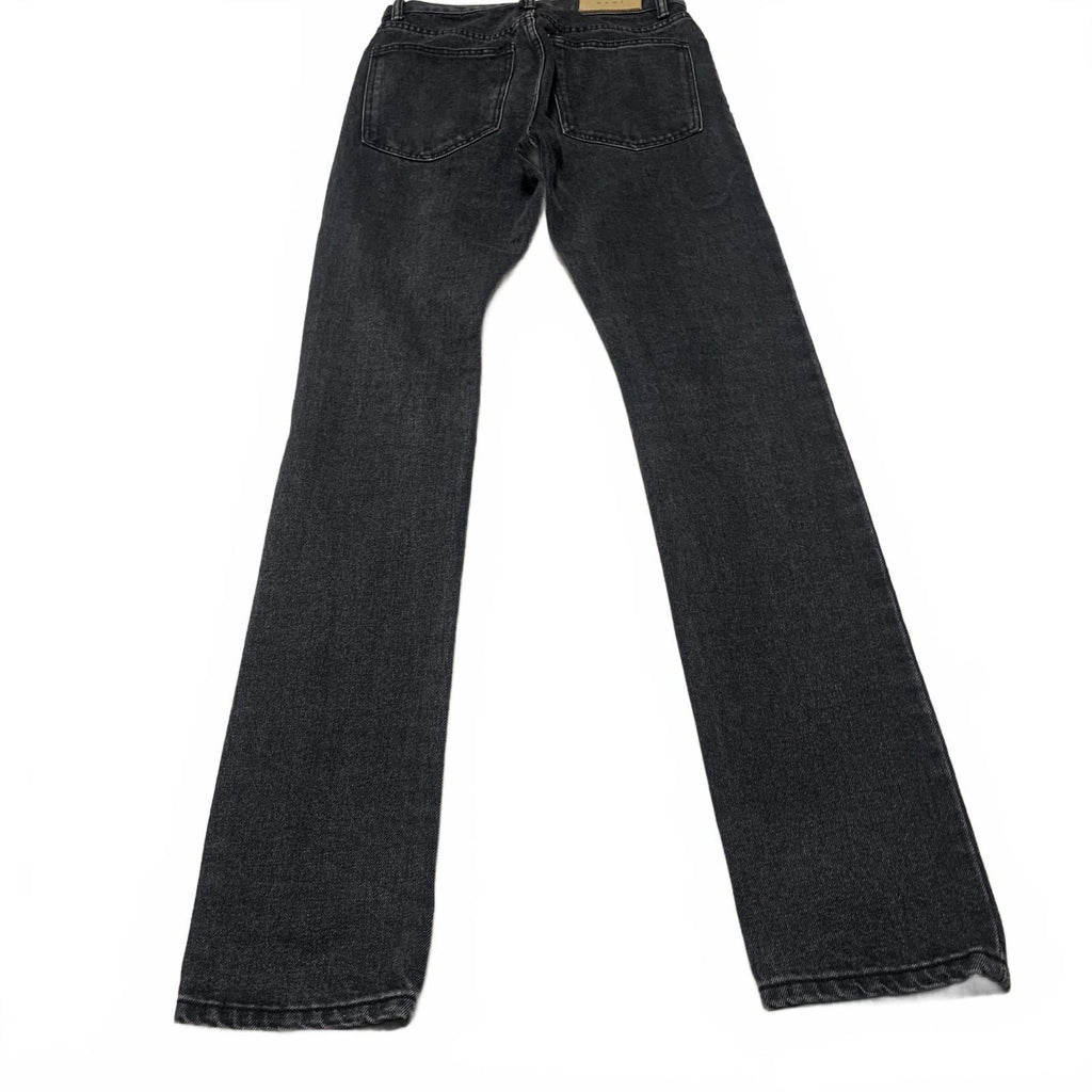 Vaqueros negros con estampado de calavera para hombre MNML, talla 28