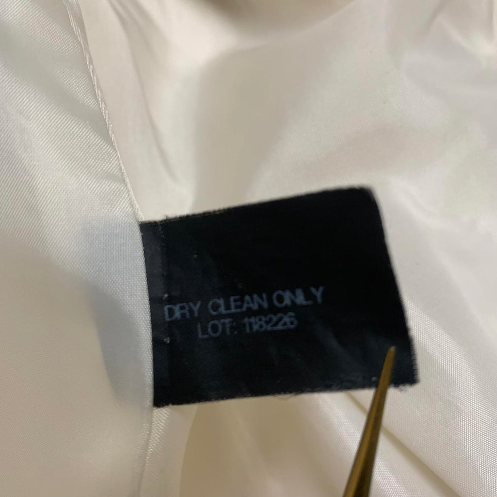 Abrigo con cremallera color crema Michael Kors para mujer, talla 10