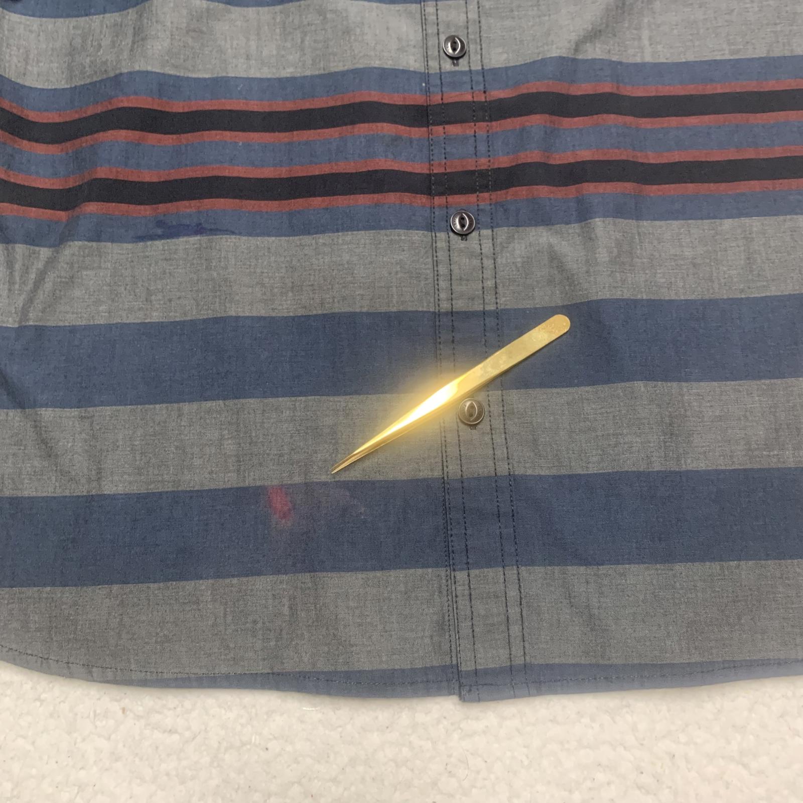 Camisa de manga corta a rayas azul grisáceas de Levi's para hombre, talla grande